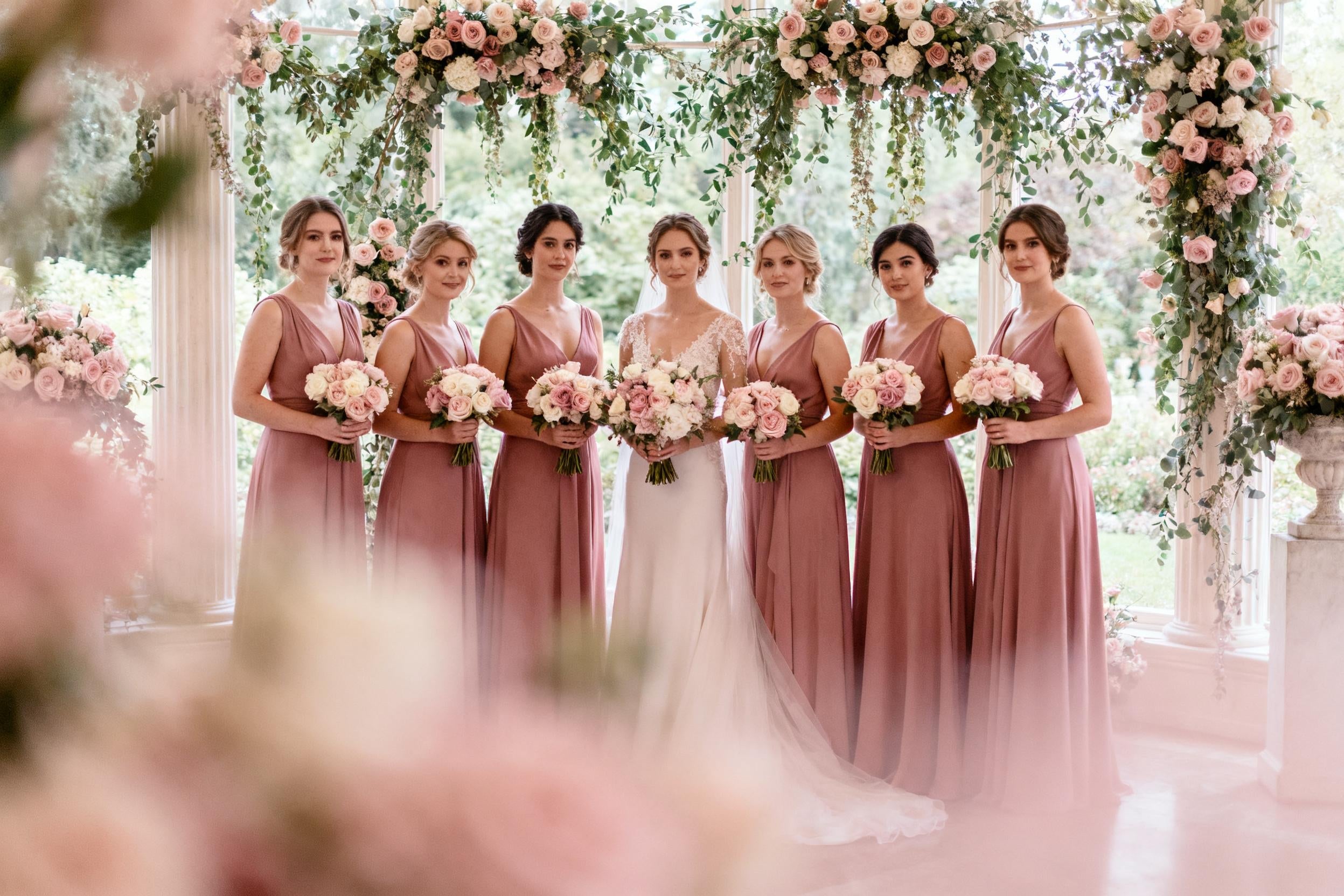 princess polly baby blue dress Dusty Rose Bridesmaid Dresses main image 1
