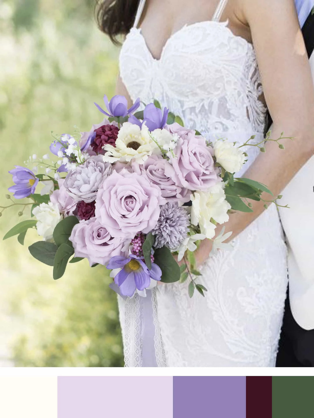 Lilac & Pastel Purple Wedding Flowers - Rinlong Flower