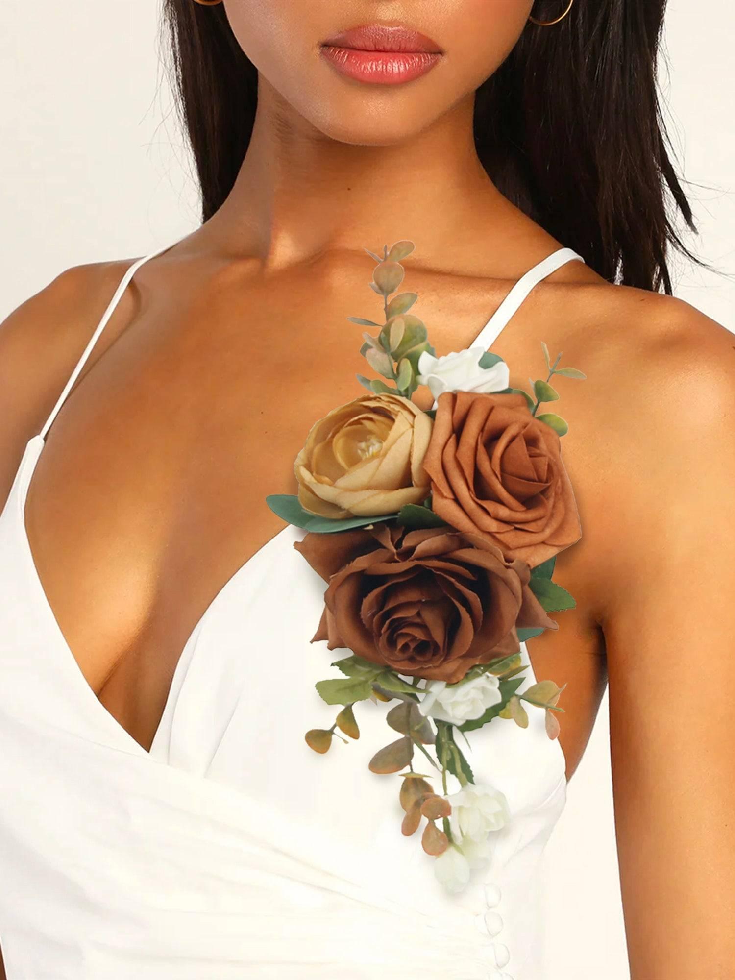 Rustic Brown Shoulder Corsage Rustic Brown Shoulder Corsage