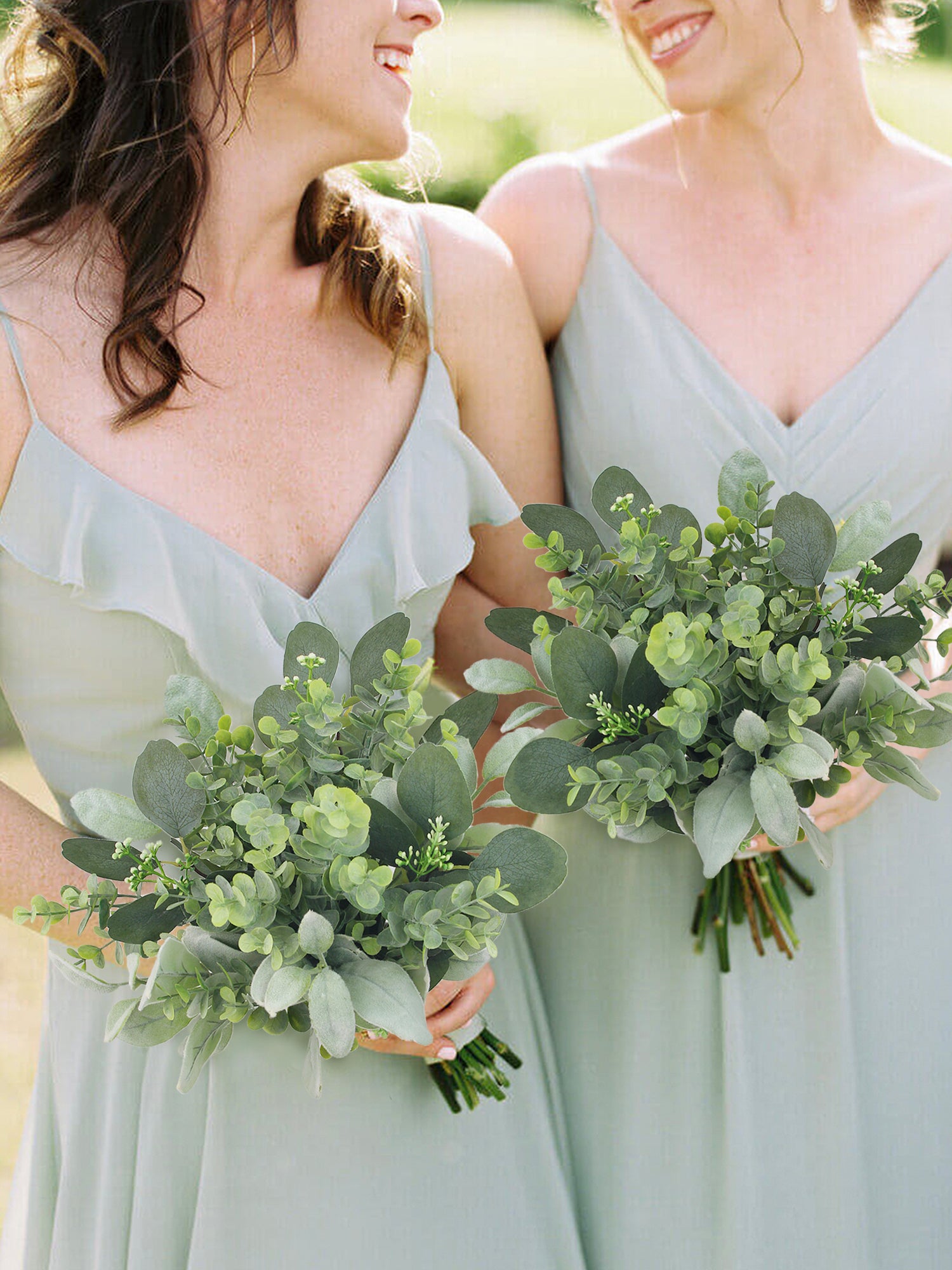 9 inch wide Greenery Bridesmaid Bouquet 9 inch wide Greenery Bridesmaid Bouquet
