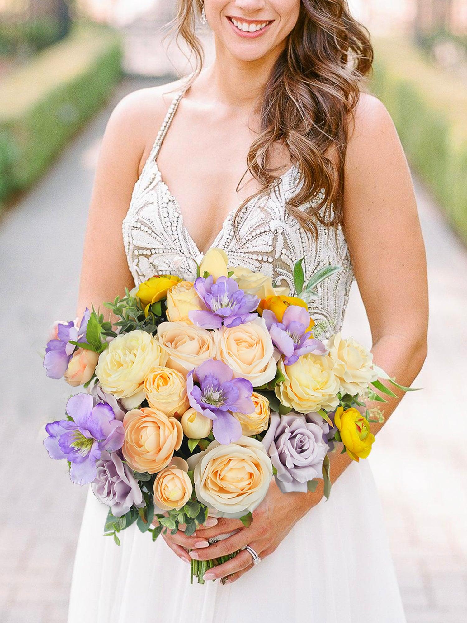 silk flowers for dresses Elegant Artificial Floral Arrangements Bouquets