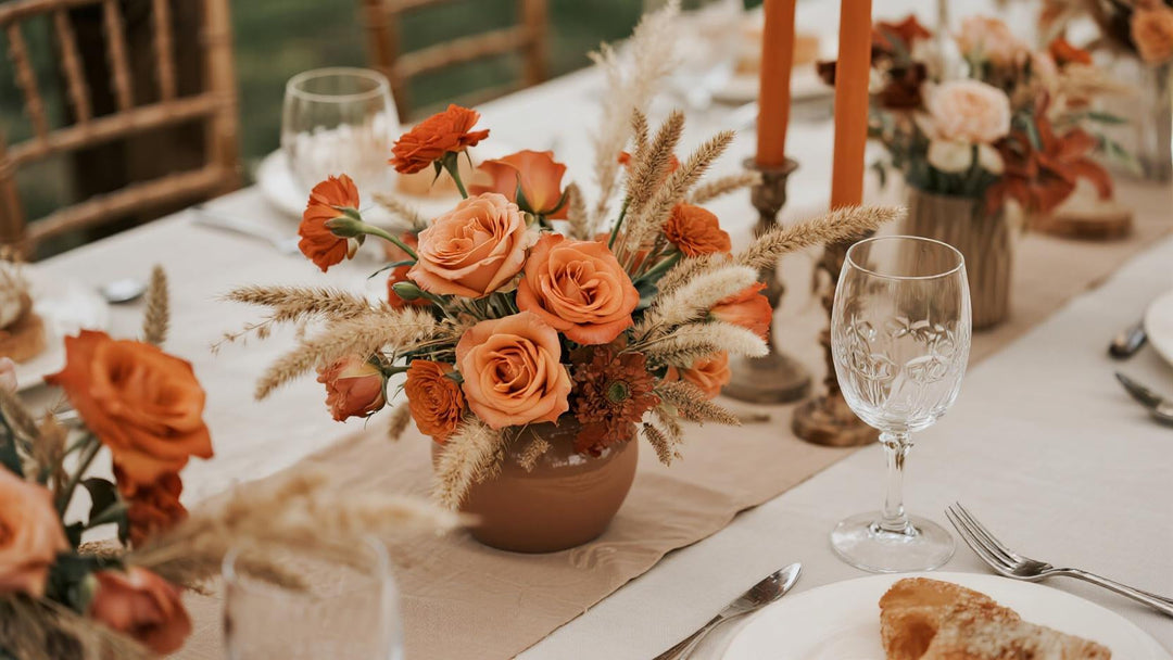 Terracotta Wedding Flowers: Artificial vs. Dried vs. Fresh — Which Should You Choose? - Rinlong Flower