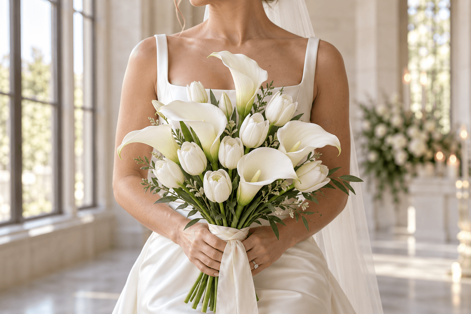Calla Lily and Tulip Wedding Bouquets: Style Guide