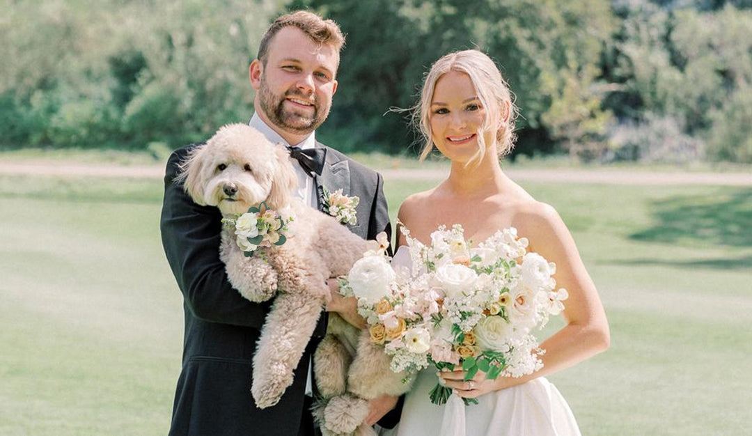 Furry Elegance: The Art of Silk Flower Decor for Pets in Weddings