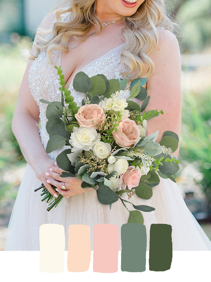 Pink & Dusty Rose Wedding Flowers - Rinlong Flower