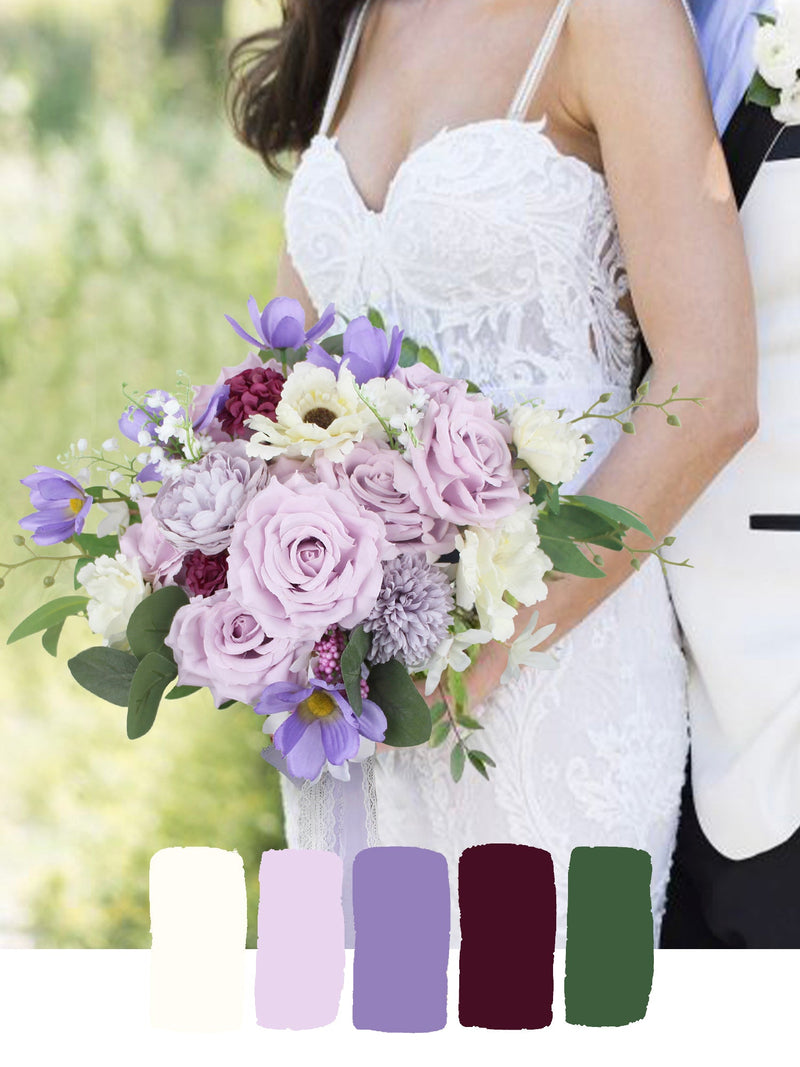 Lilac & Pastel Purple Wedding Flowers - Rinlong Flower
