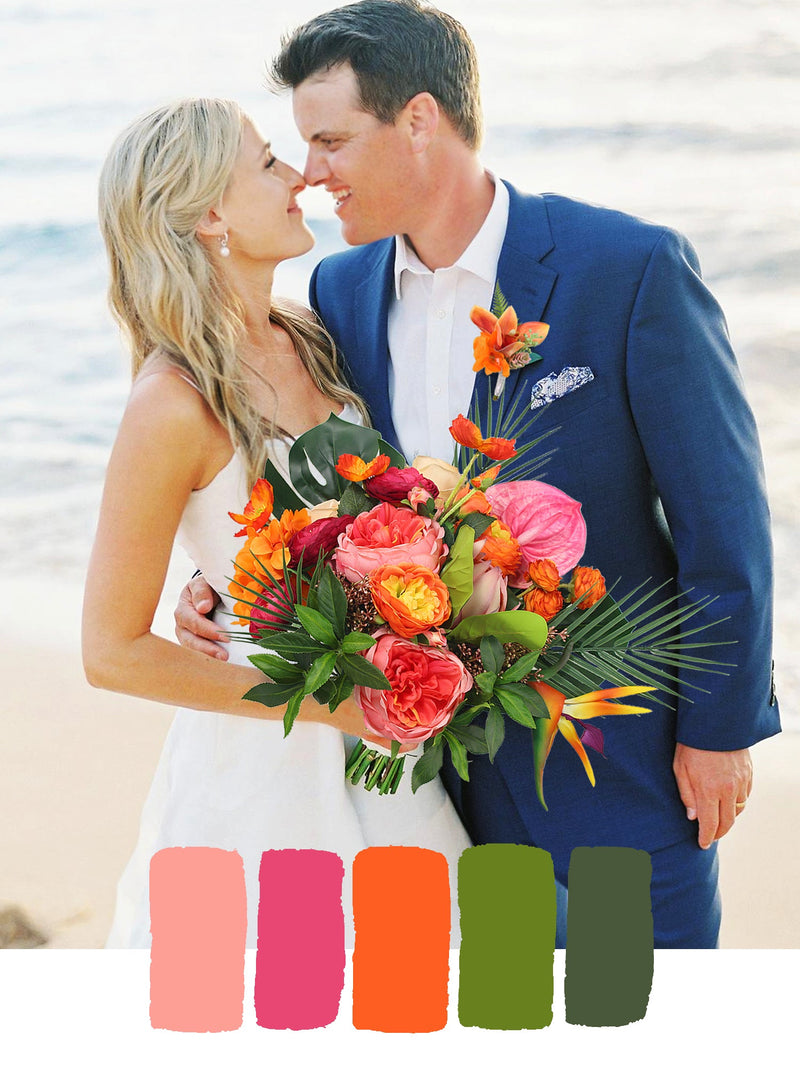 Tropical Blooms Wedding Flowers