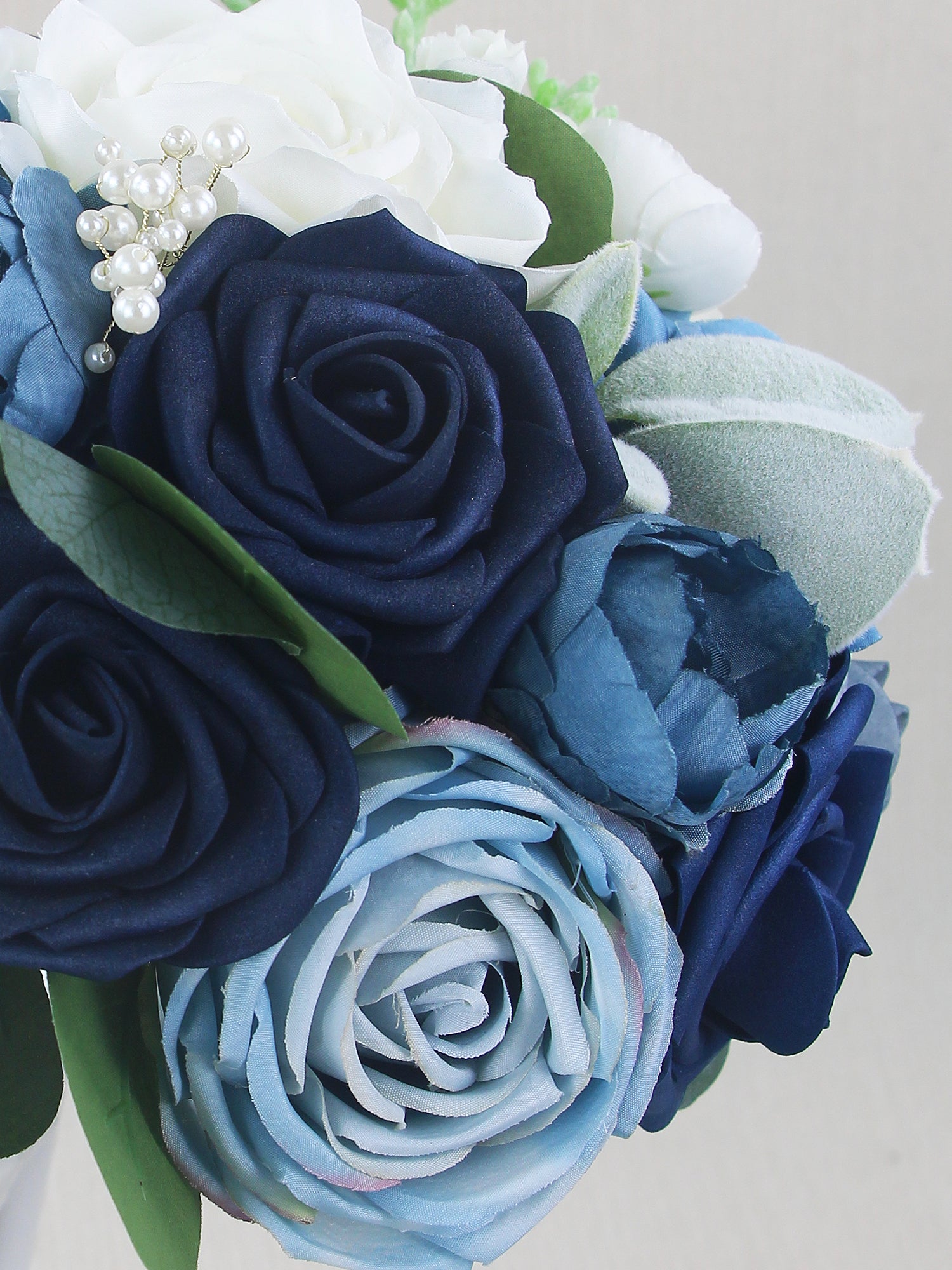 Small Rose Bouquet Blue Bridesmaid Rinlong Flower