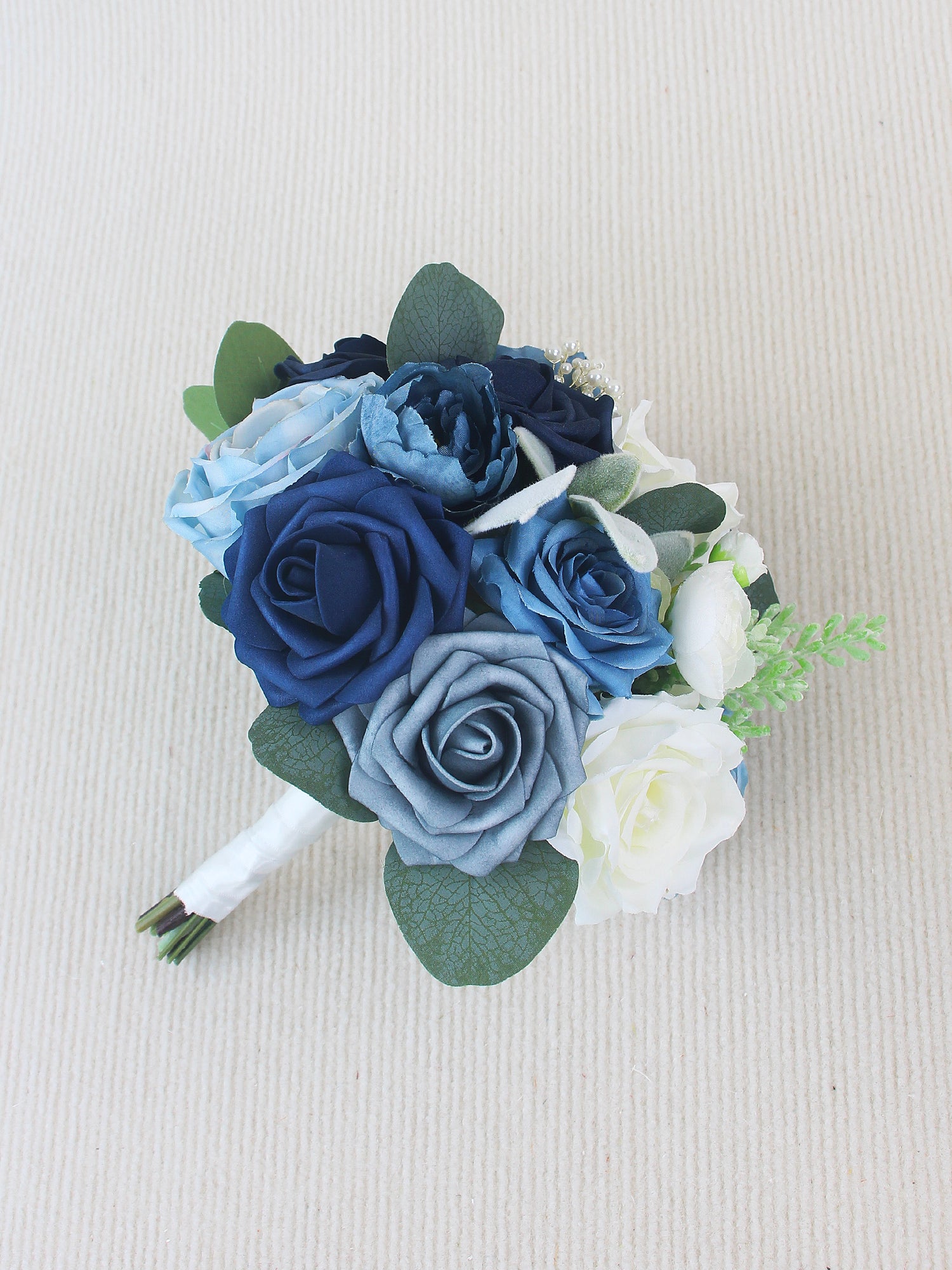 7.8 inch wide Navy Blue Bridesmaid Bouquet 7.8 inch wide Navy Blue Bridesmaid Bouquet