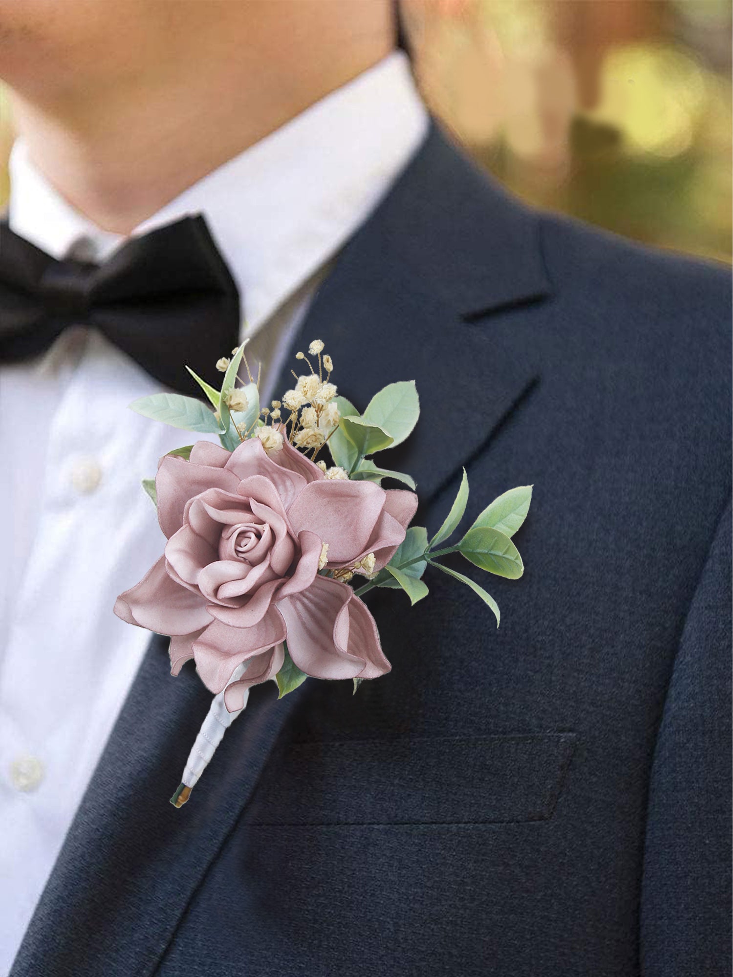 Corsage and Boutonniere Set Dusty Pink