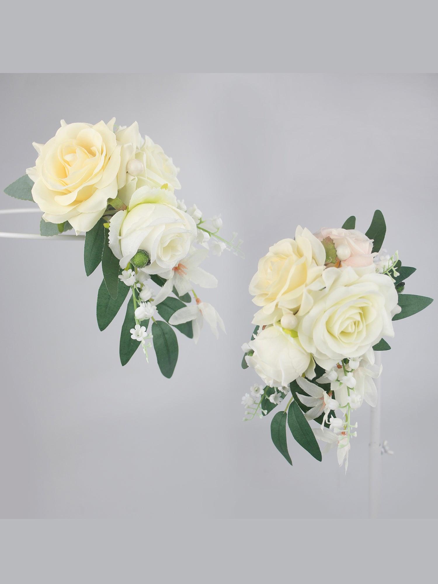 White and Sage Shoulder Corsage White and Sage Shoulder Corsage