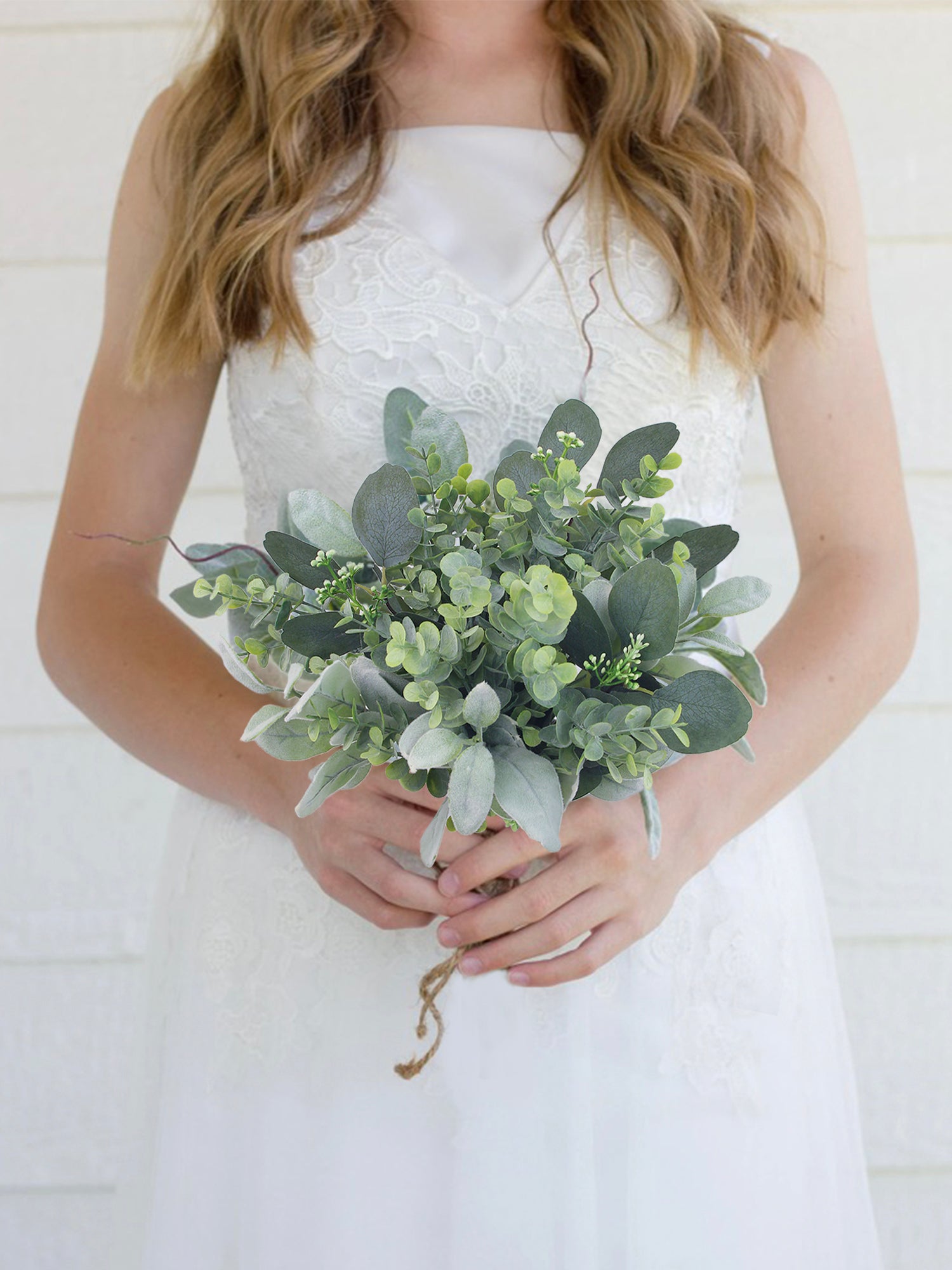 9 inch wide Greenery Bridesmaid Bouquet 9 inch wide Greenery Bridesmaid Bouquet