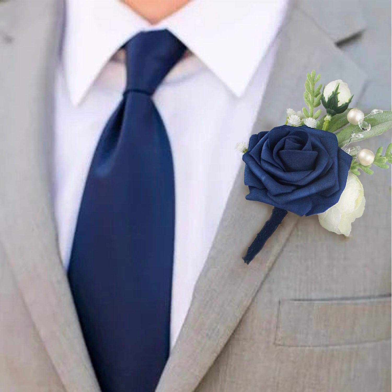 Boutonnieres Navy Blue - Rinlong Flower