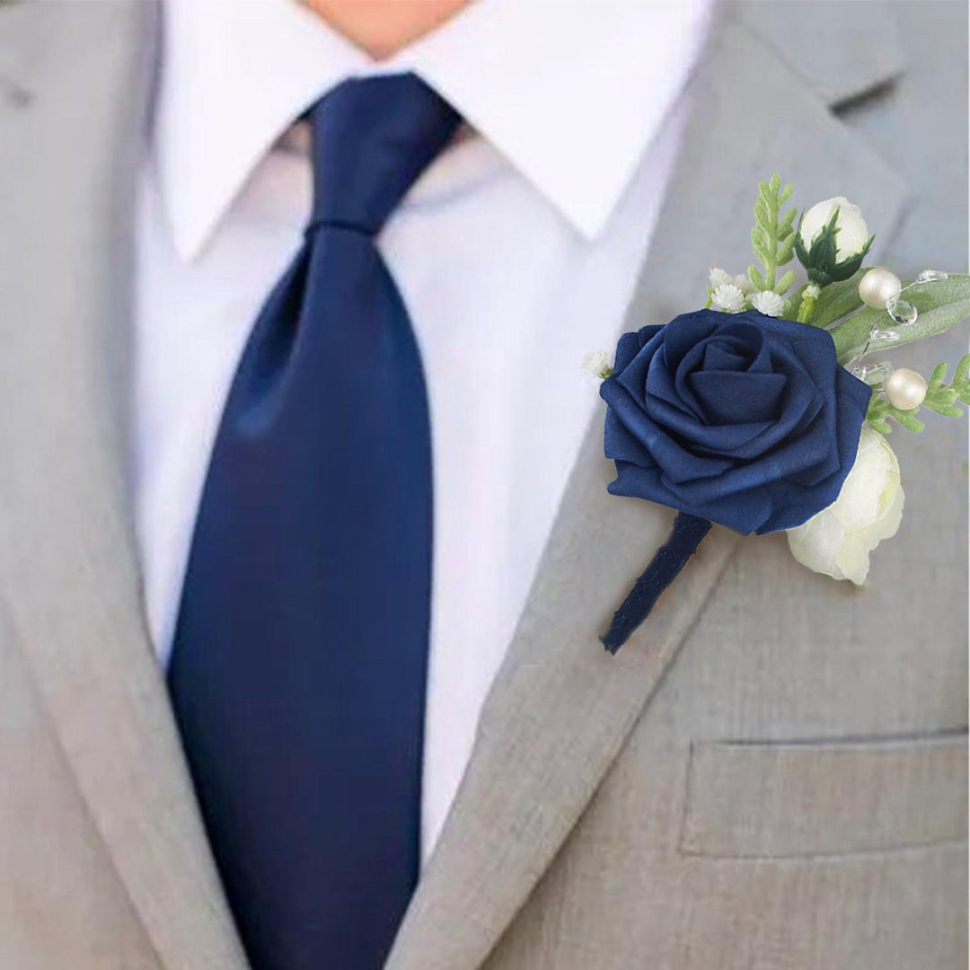 Boutonnieres Navy Blue