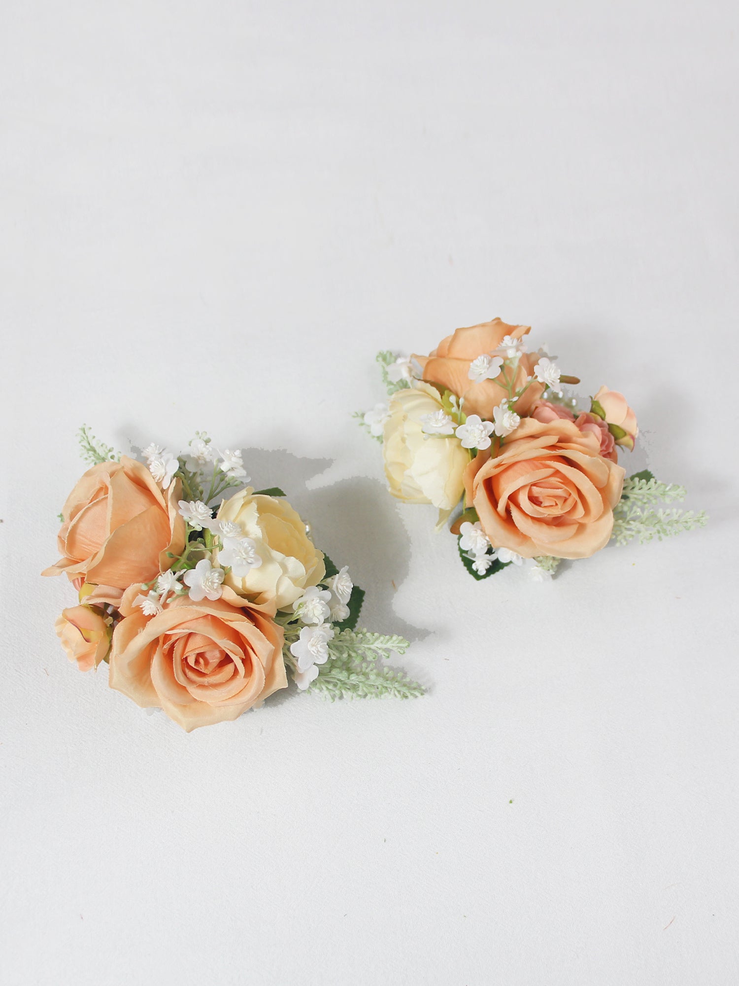 Peach & Champagne Wrist Corsage - Rinlong Flower