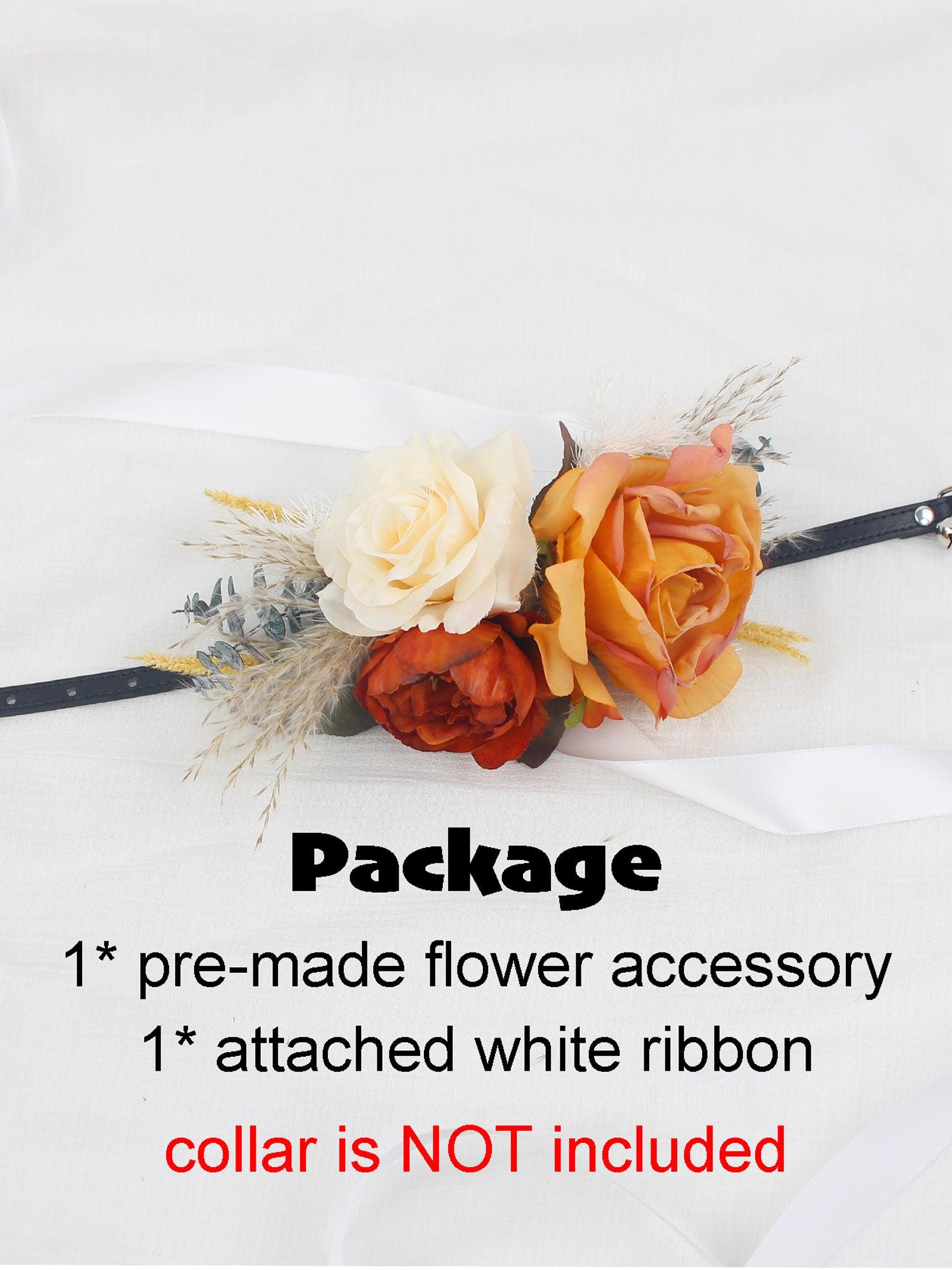 Terracotta & Beige Flowers for Collars - Rinlong Flower