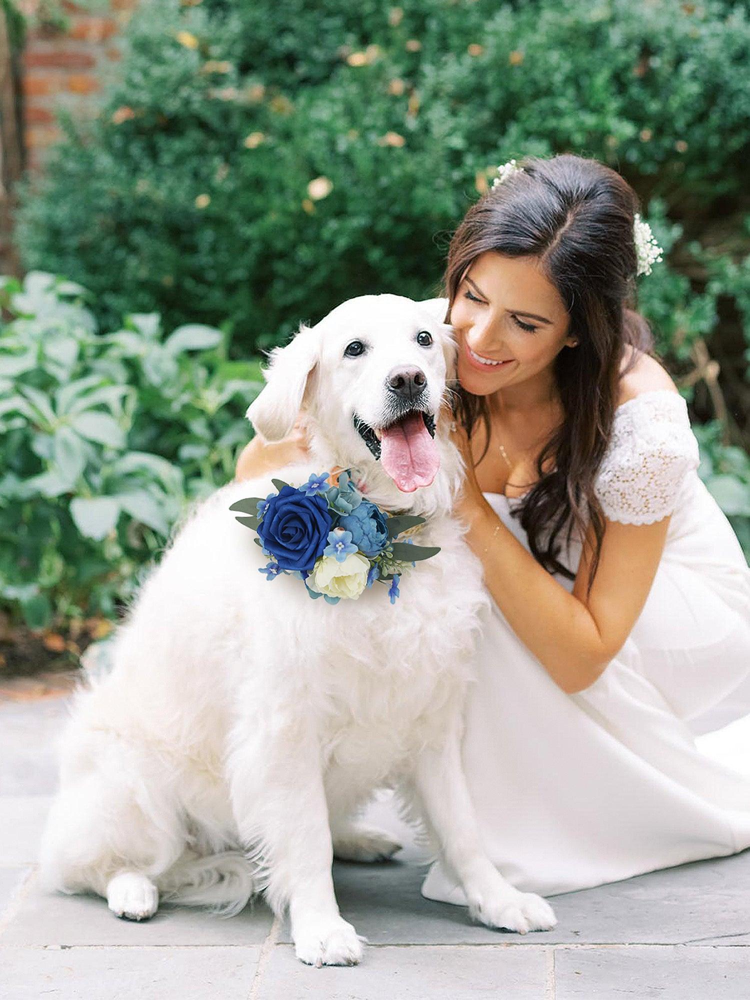 Navy Blue Flowers for Collars - Rinlong Flower