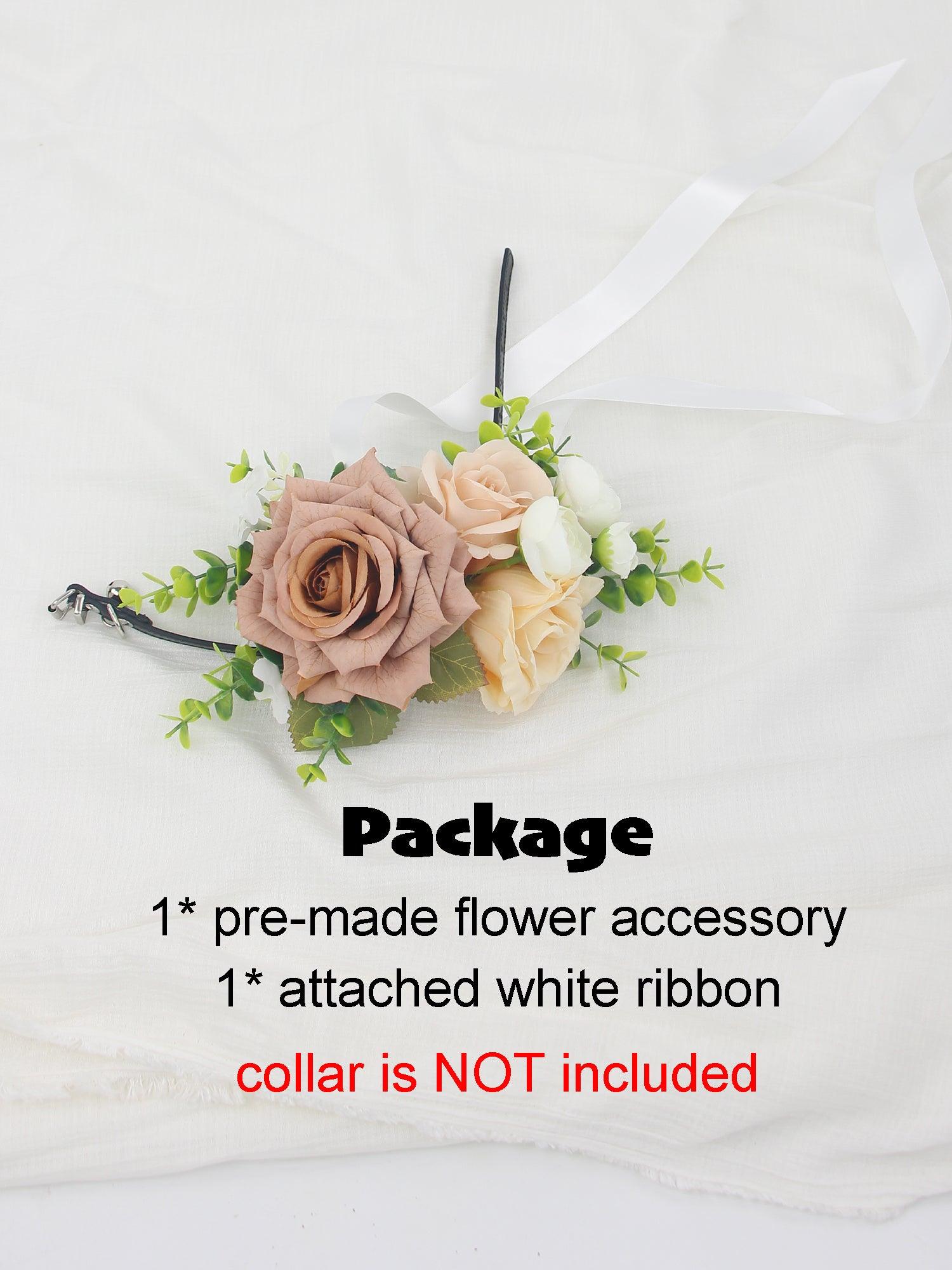 Dusty Rose & Champagne Flowers for Collars - Rinlong Flower
