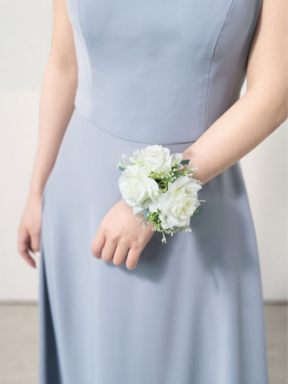 White Rose Wrist Corsage - Rinlong Flower