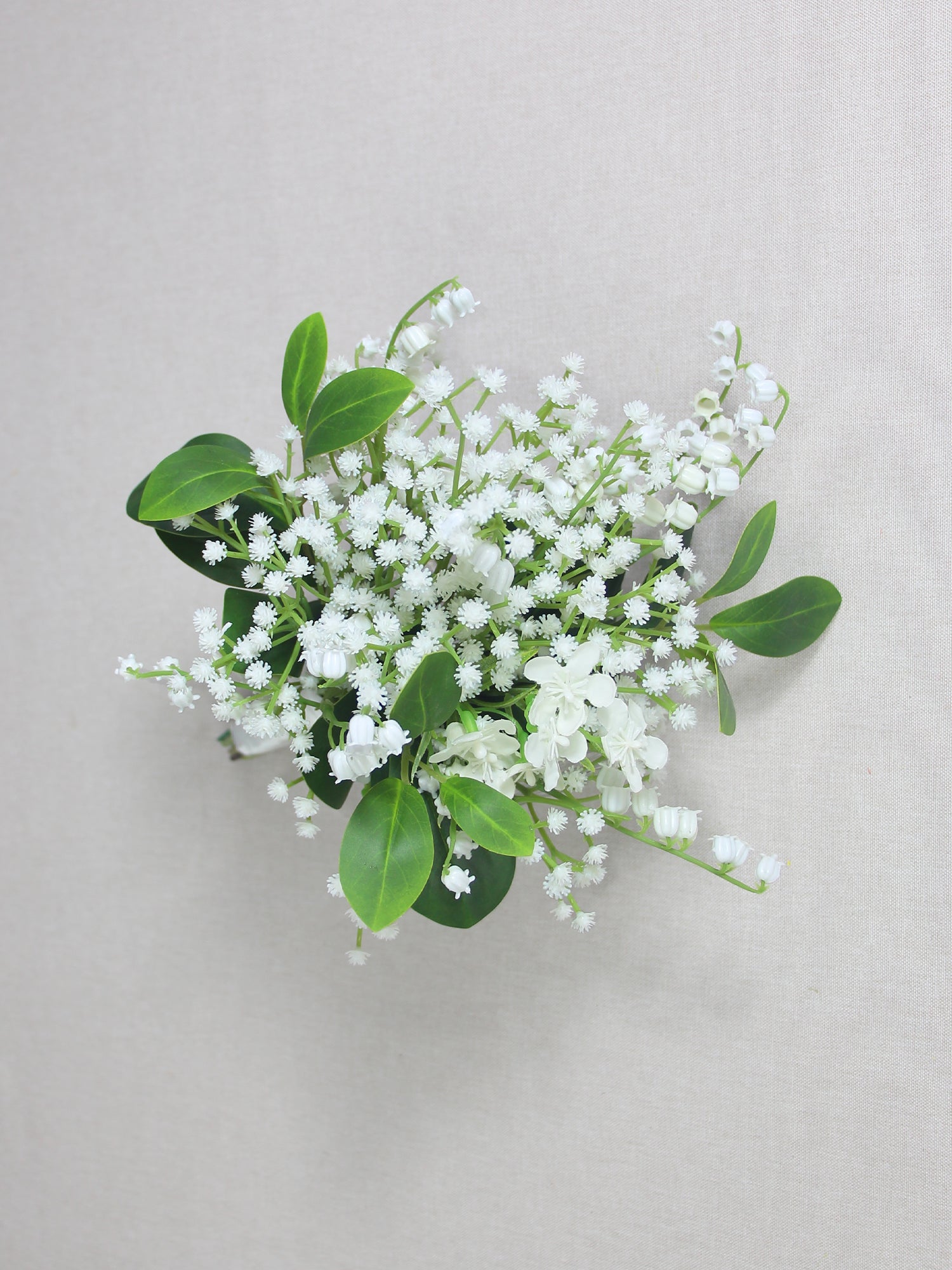 7.8 inch wide Baby's Breath Bridesmaid Bouquet - Rinlong Flower