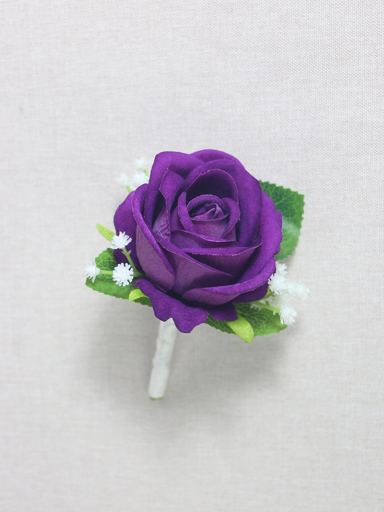 Dark Purple Boutonniere - Rinlong Flower