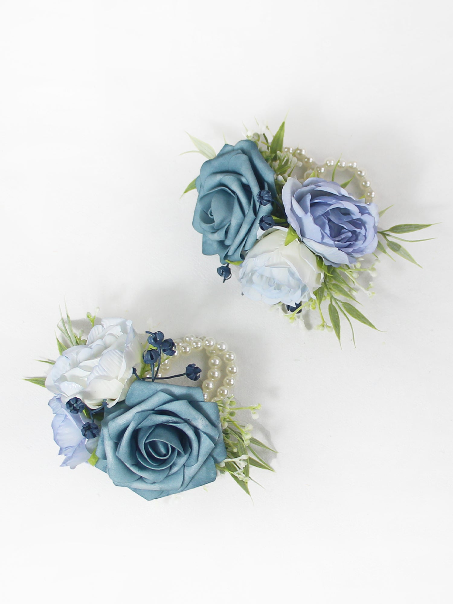 Dusty Blue Wrist Corsage - Rinlong Flower