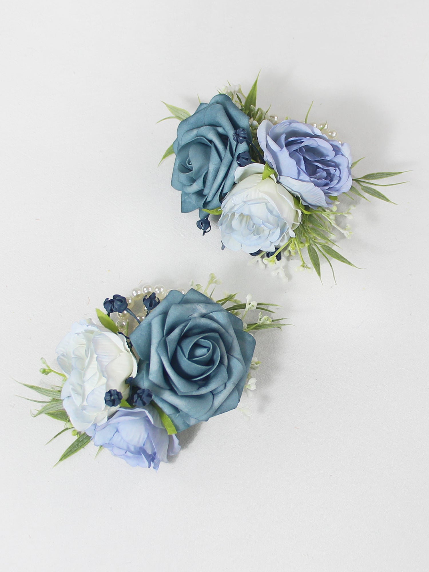 Dusty Blue Wrist Corsage - Rinlong Flower