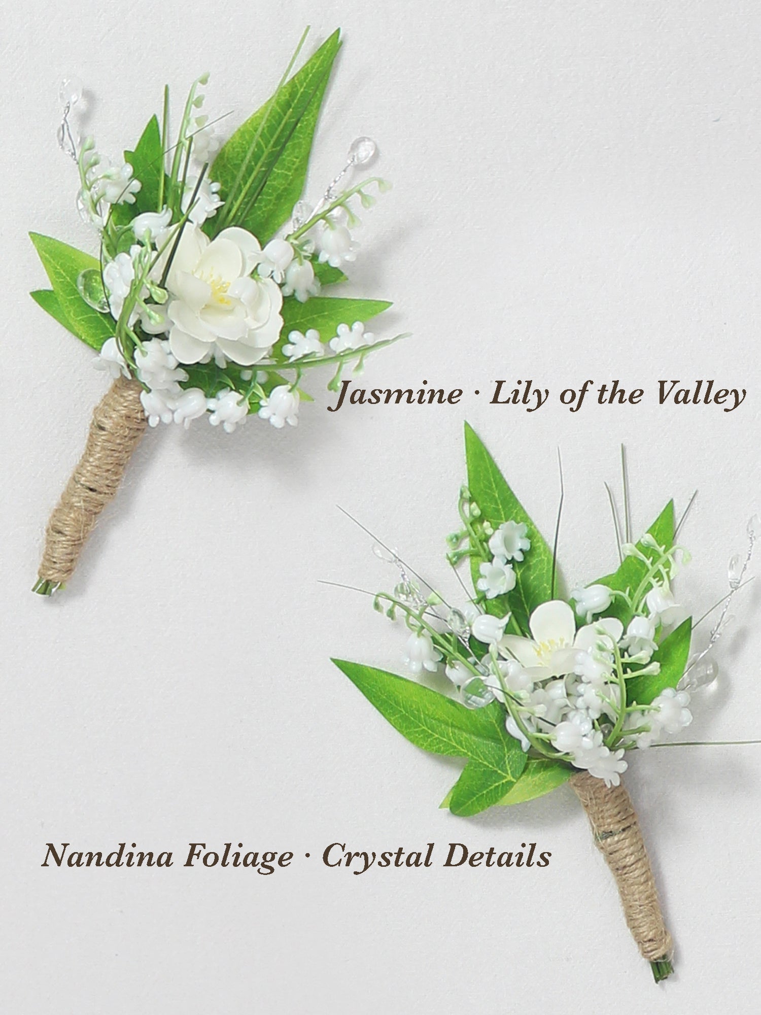 asiatic lily boutonniere Lily of the Valley Boutonnieres