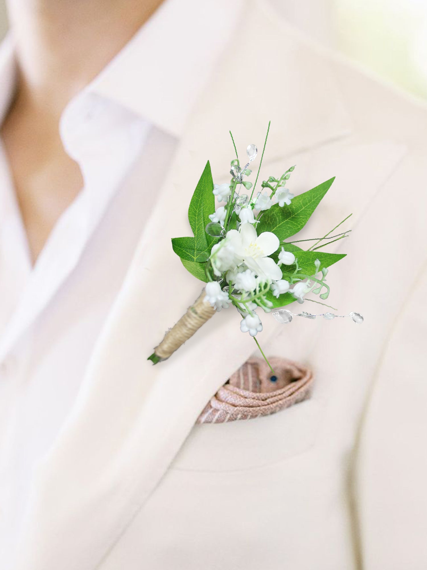 Corsage and Boutonniere Set Lily of the Valley - Rinlong Flower