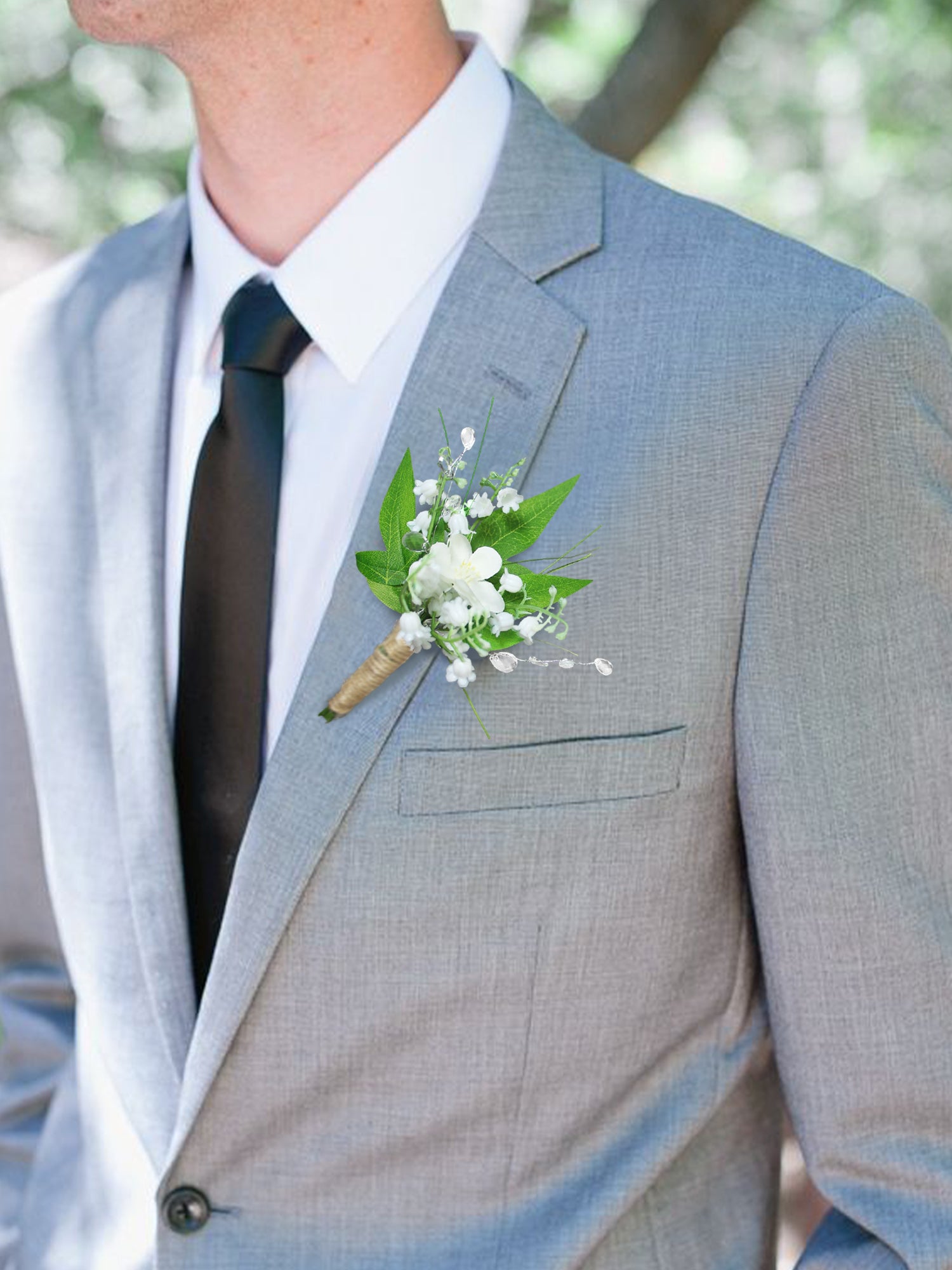 Corsage and Boutonniere Set Lily of the Valley - Rinlong Flower