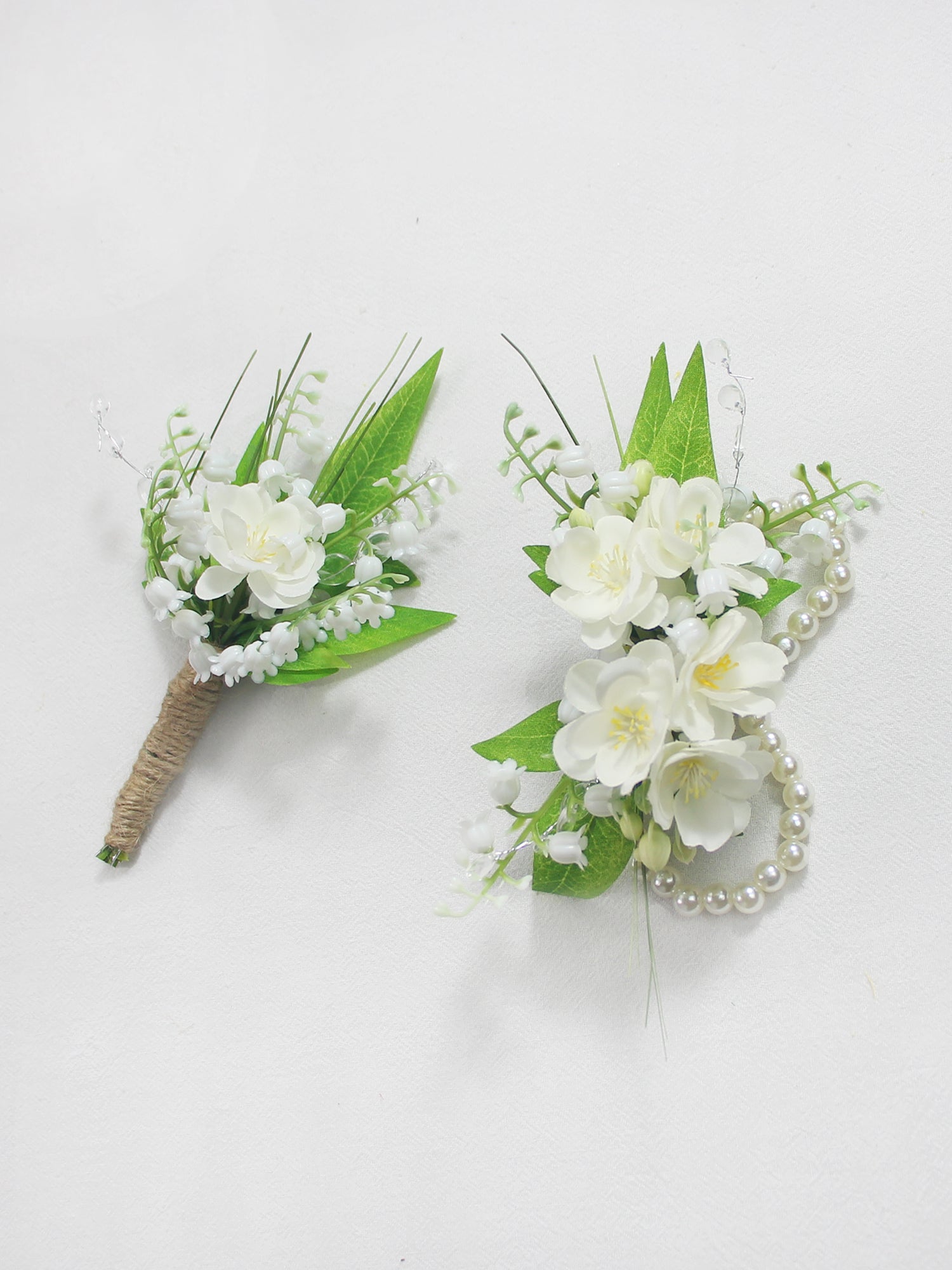 Corsage and Boutonniere Set Lily of the Valley - Rinlong Flower