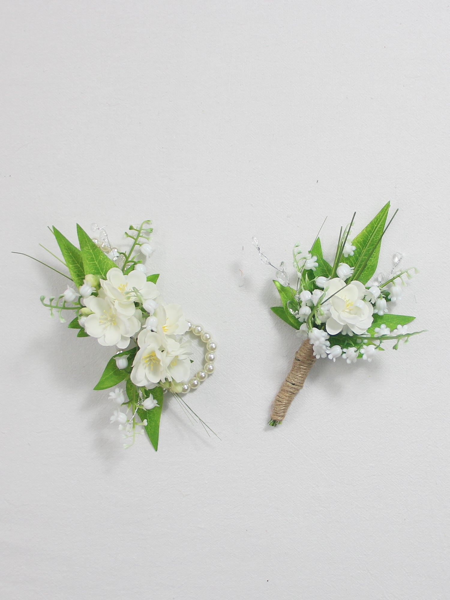 Corsage and Boutonniere Set Lily of the Valley - Rinlong Flower