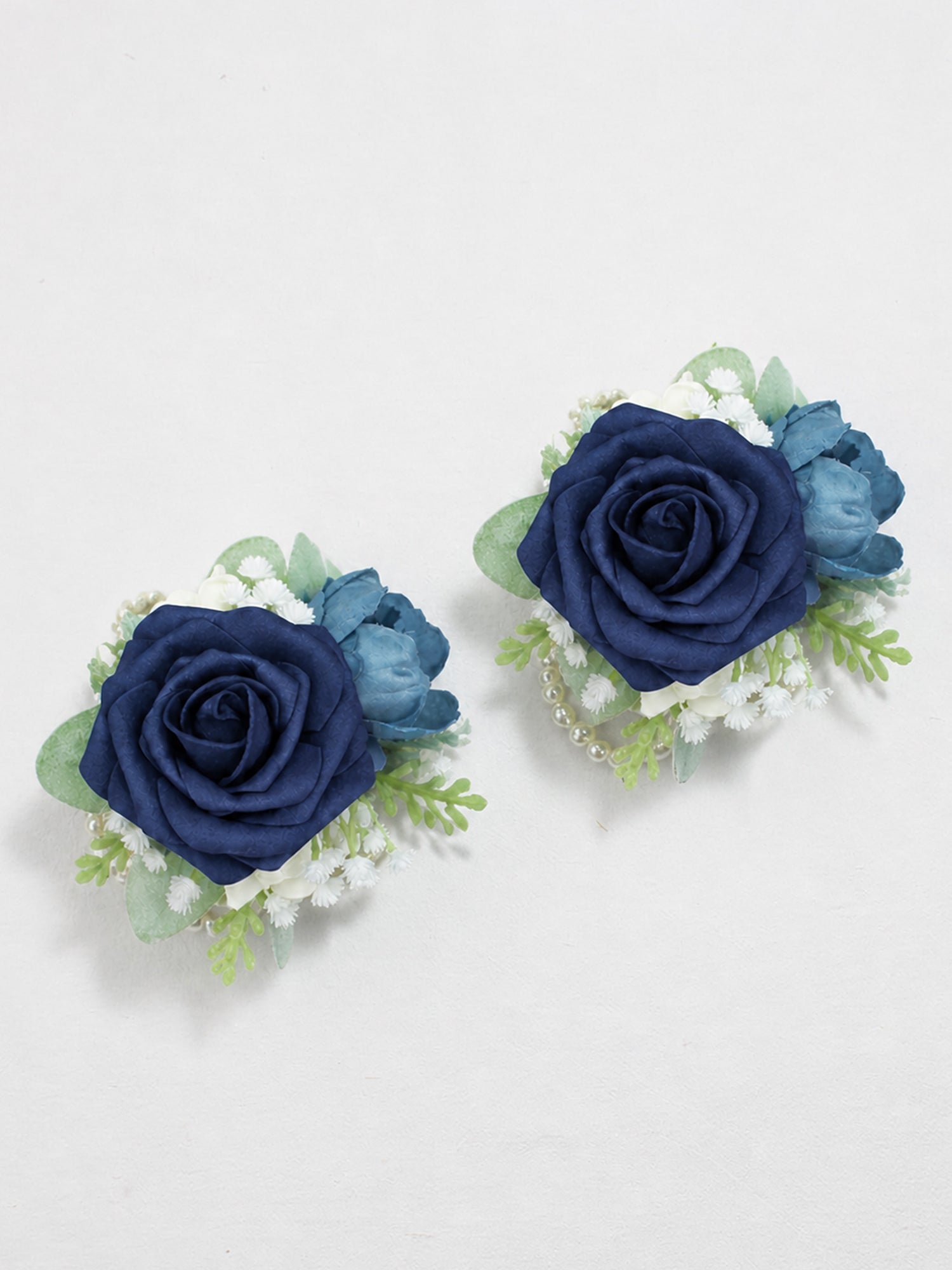 Navy Blue Wrist Corsage