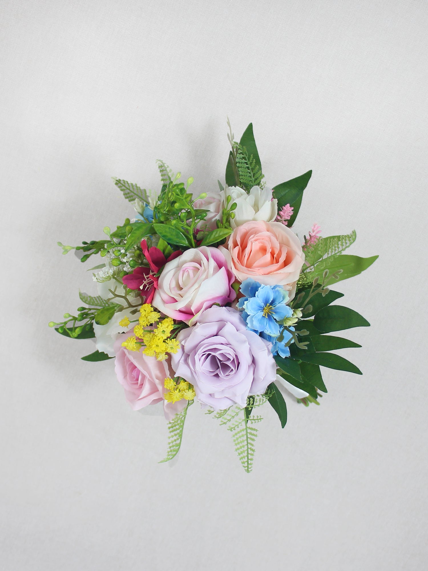 7.8 inch wide Spring Pastels Bridesmaid Bouquet - Rinlong Flower