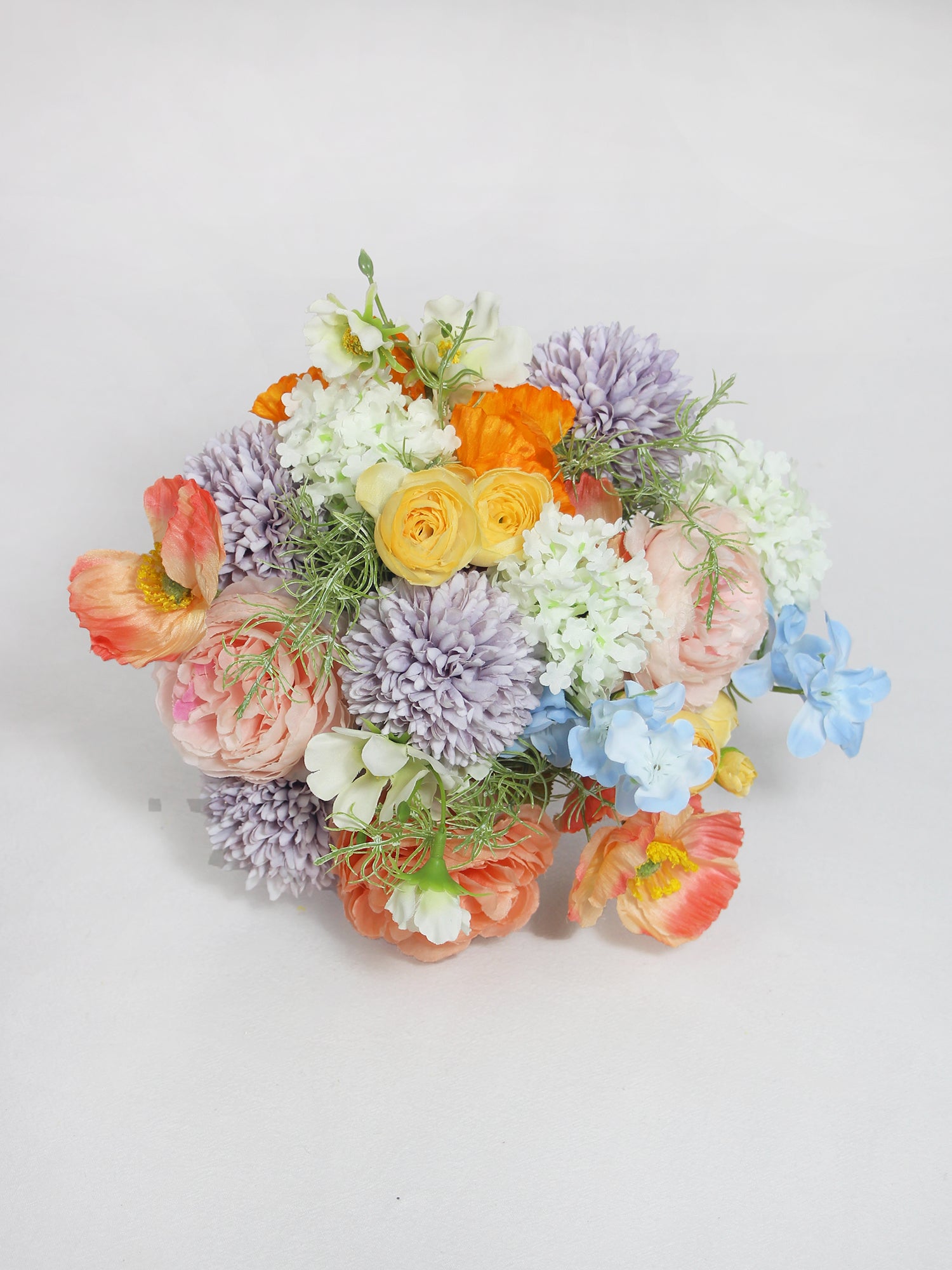 8.2 inch wide Spring Pastels Bridesmaid Bouquet - Rinlong Flower
