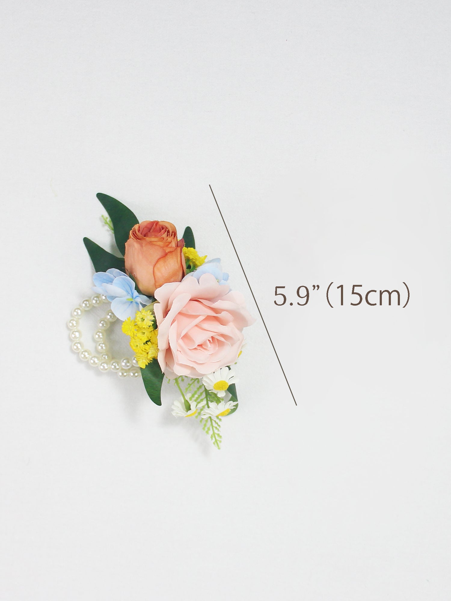 Spring Pastels Pink & Blue Wrist Corsage - Rinlong Flower