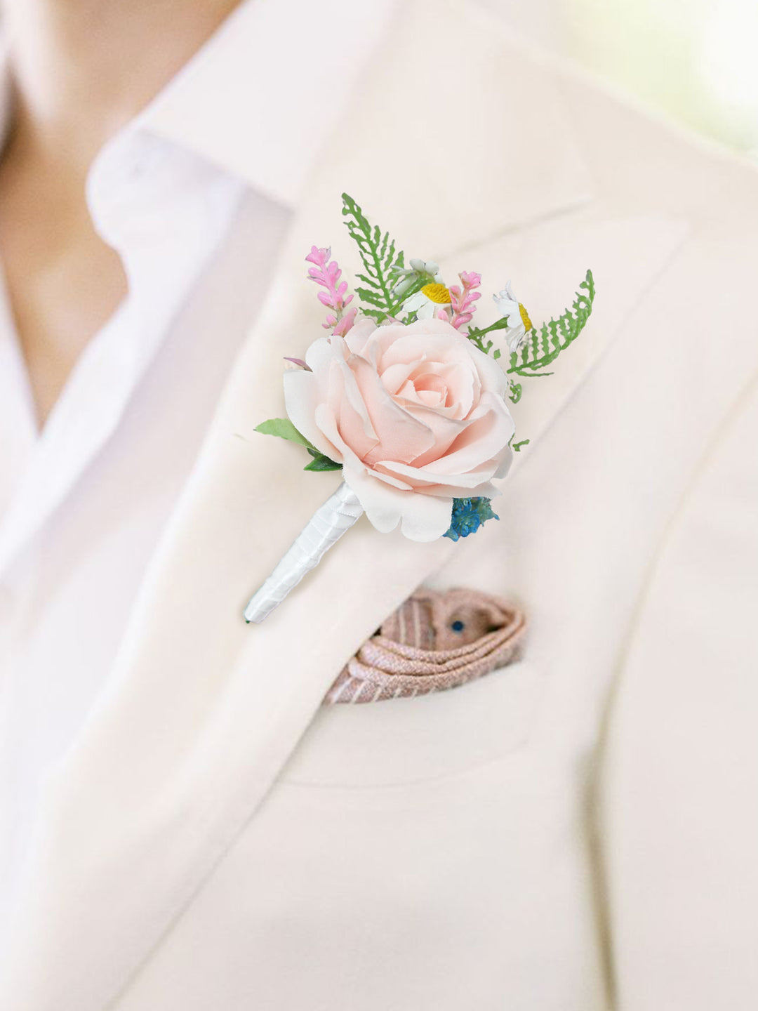 Boutonniere Light Pink - Rinlong Flower