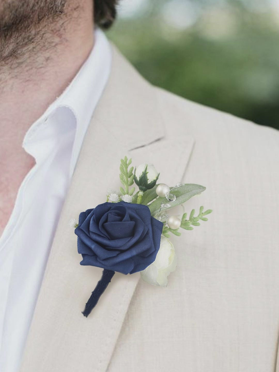 Boutonnieres Navy Blue