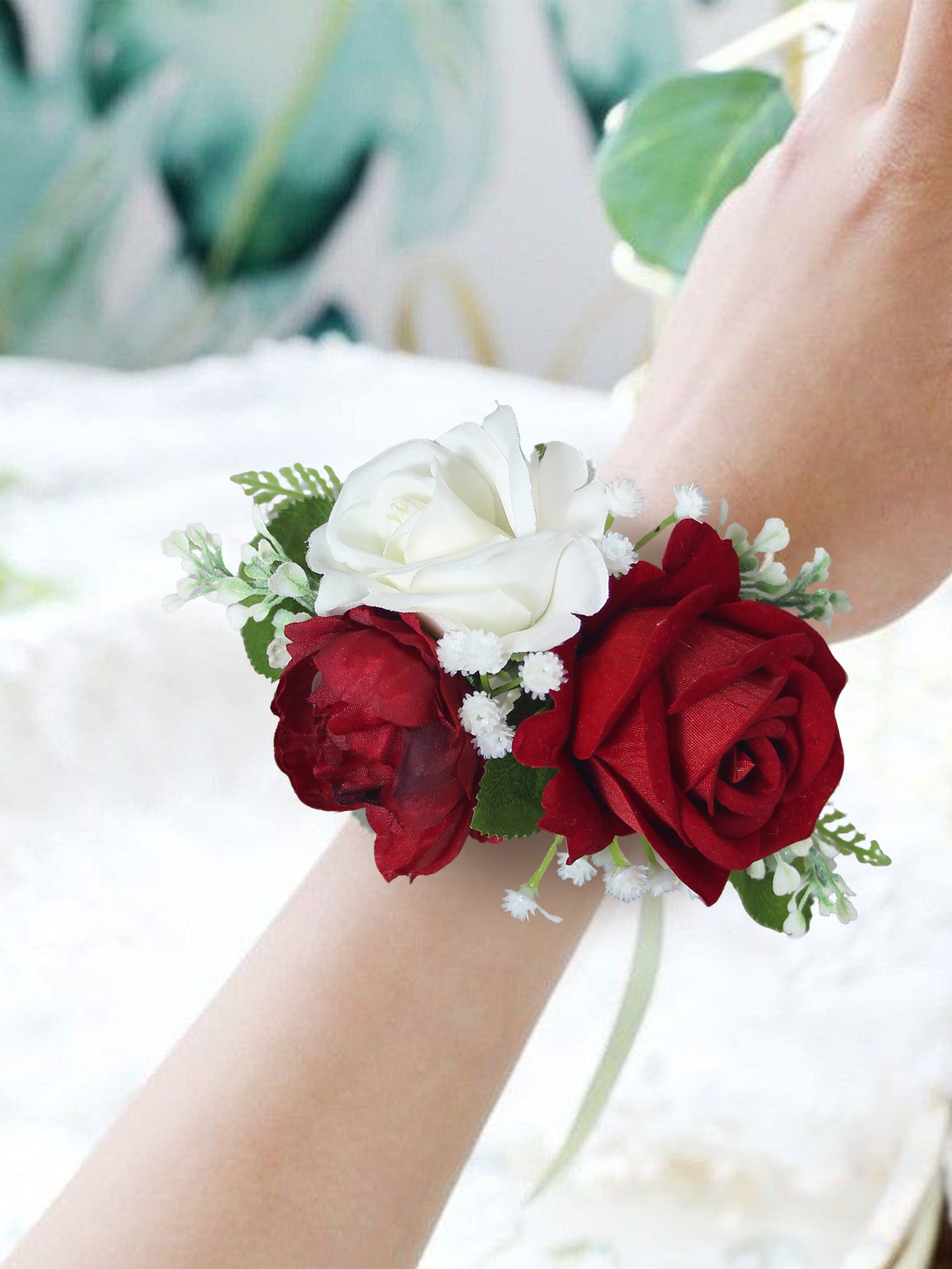 Corsage and Boutonniere Set Red - Rinlong Flower