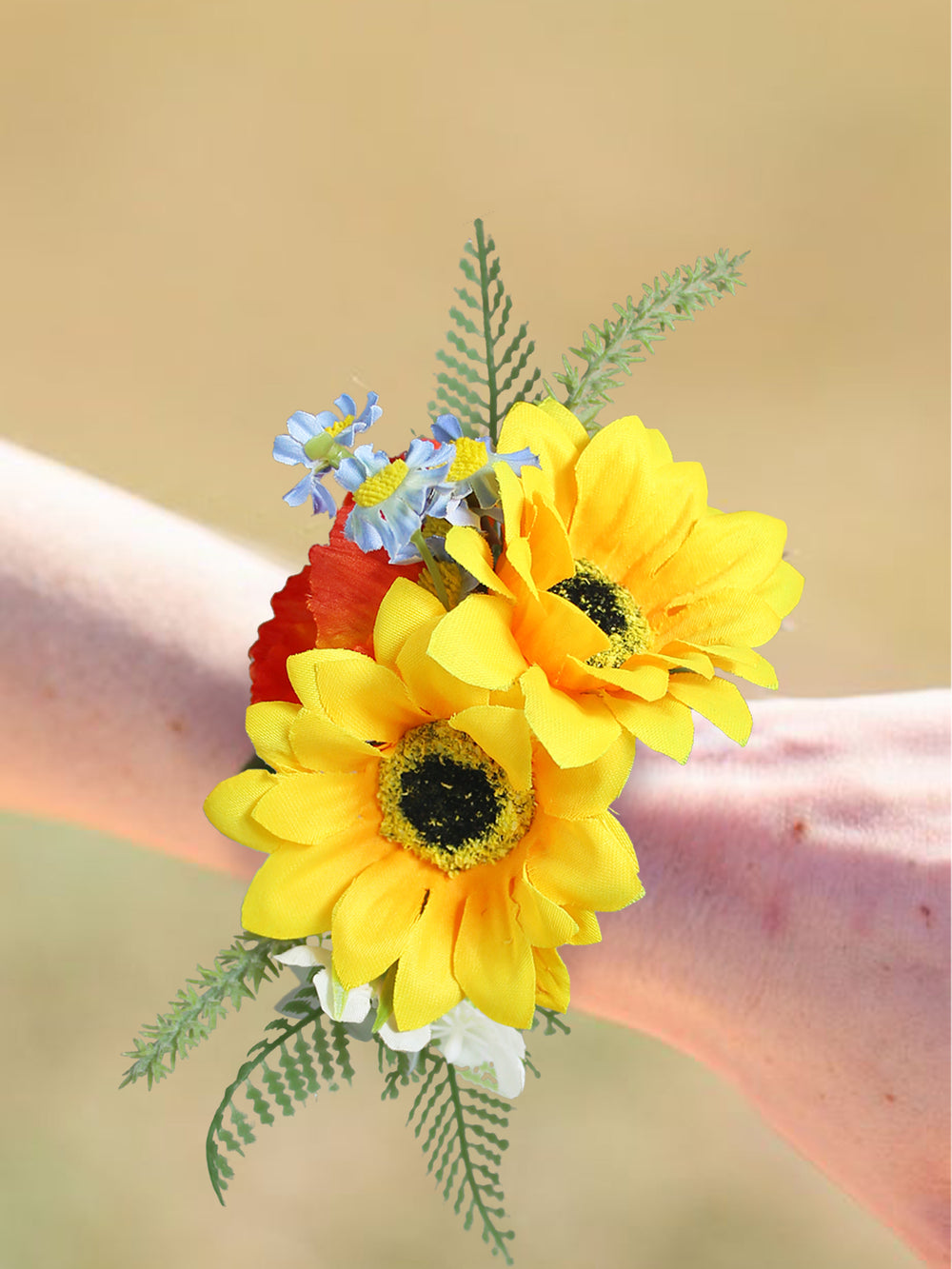 Yellow Sunflower Wrist Corsage - Rinlong Flower