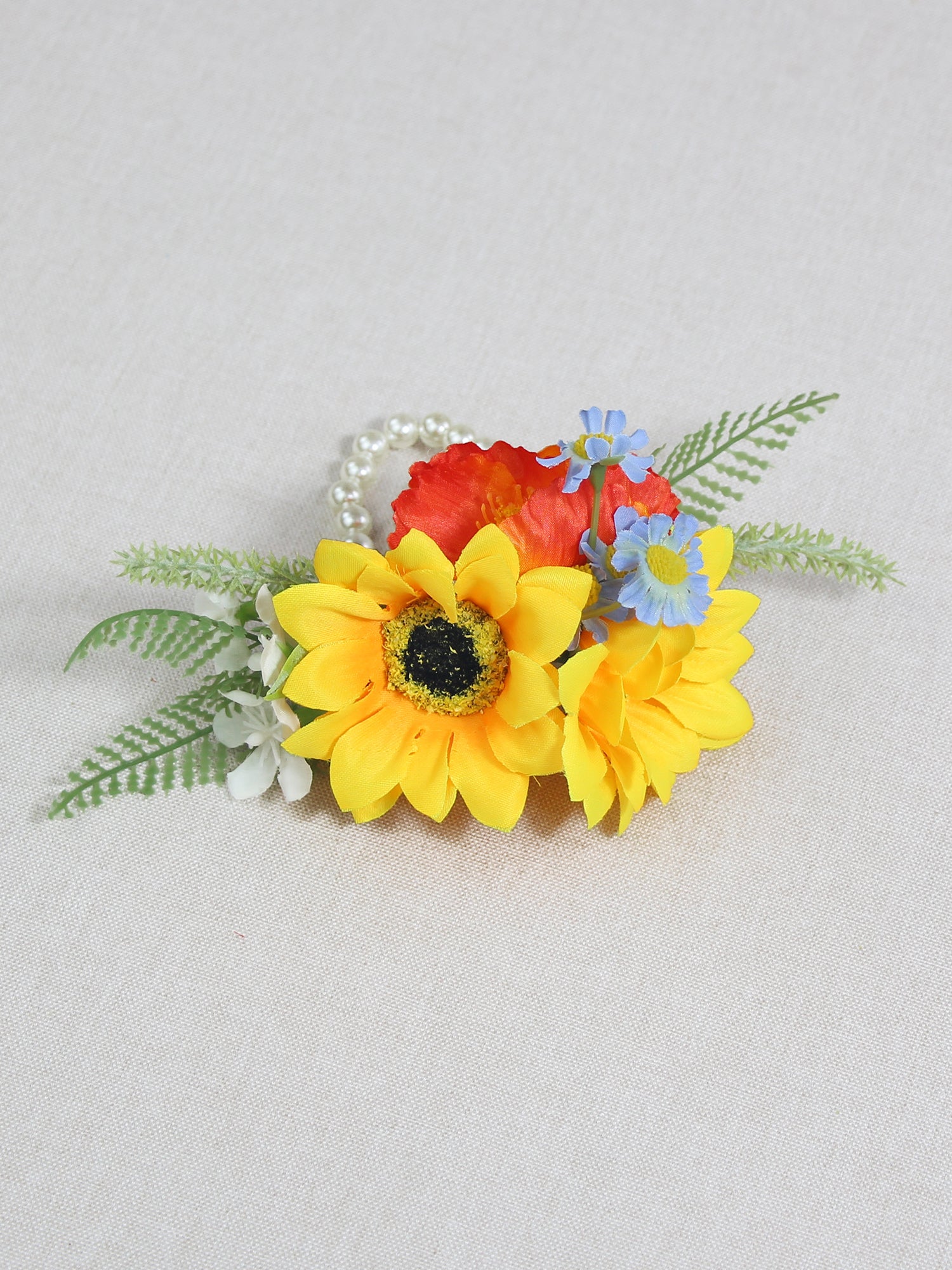 Yellow Sunflower Wrist Corsage - Rinlong Flower
