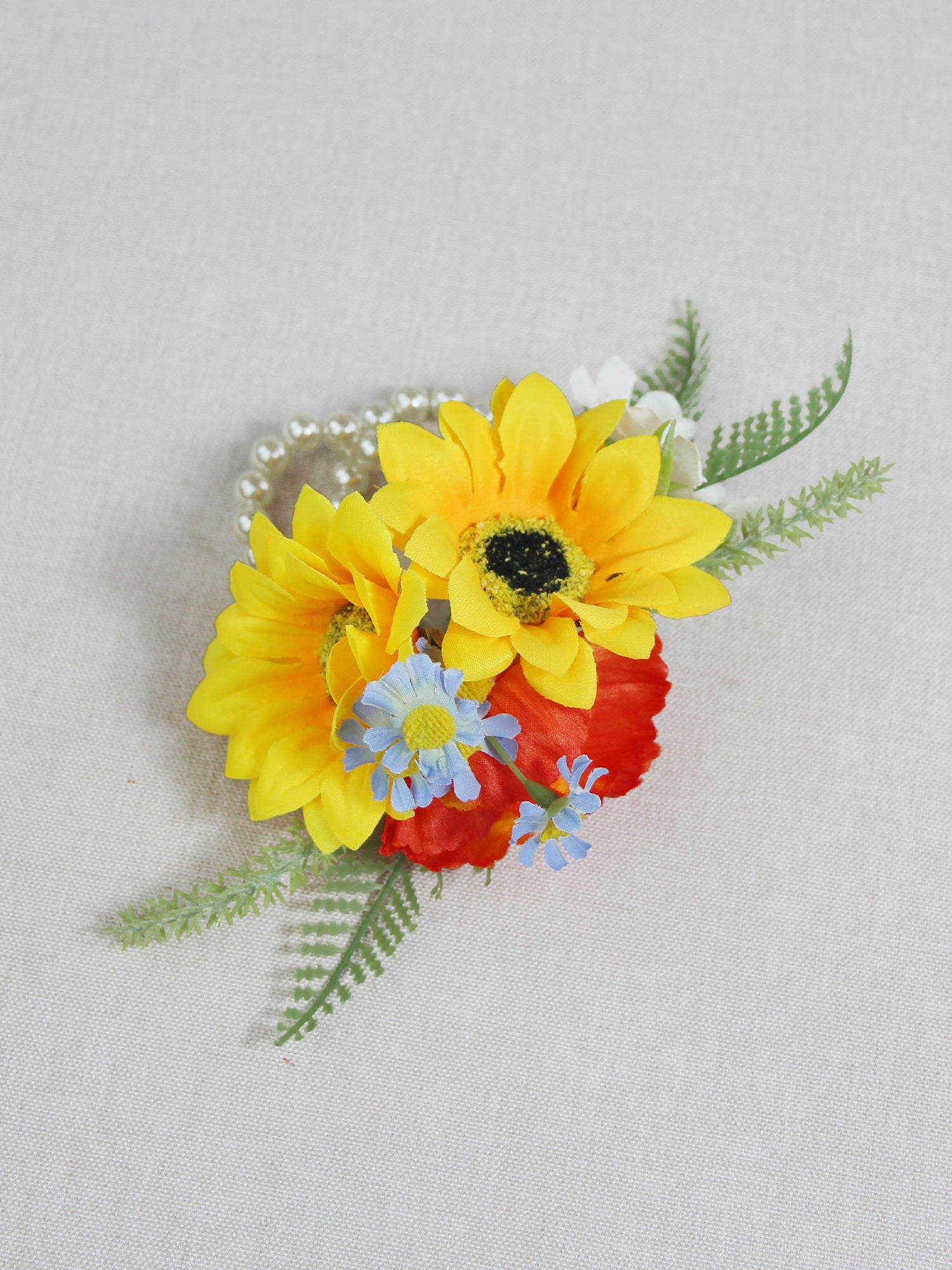 Yellow Sunflower Wrist Corsage - Rinlong Flower