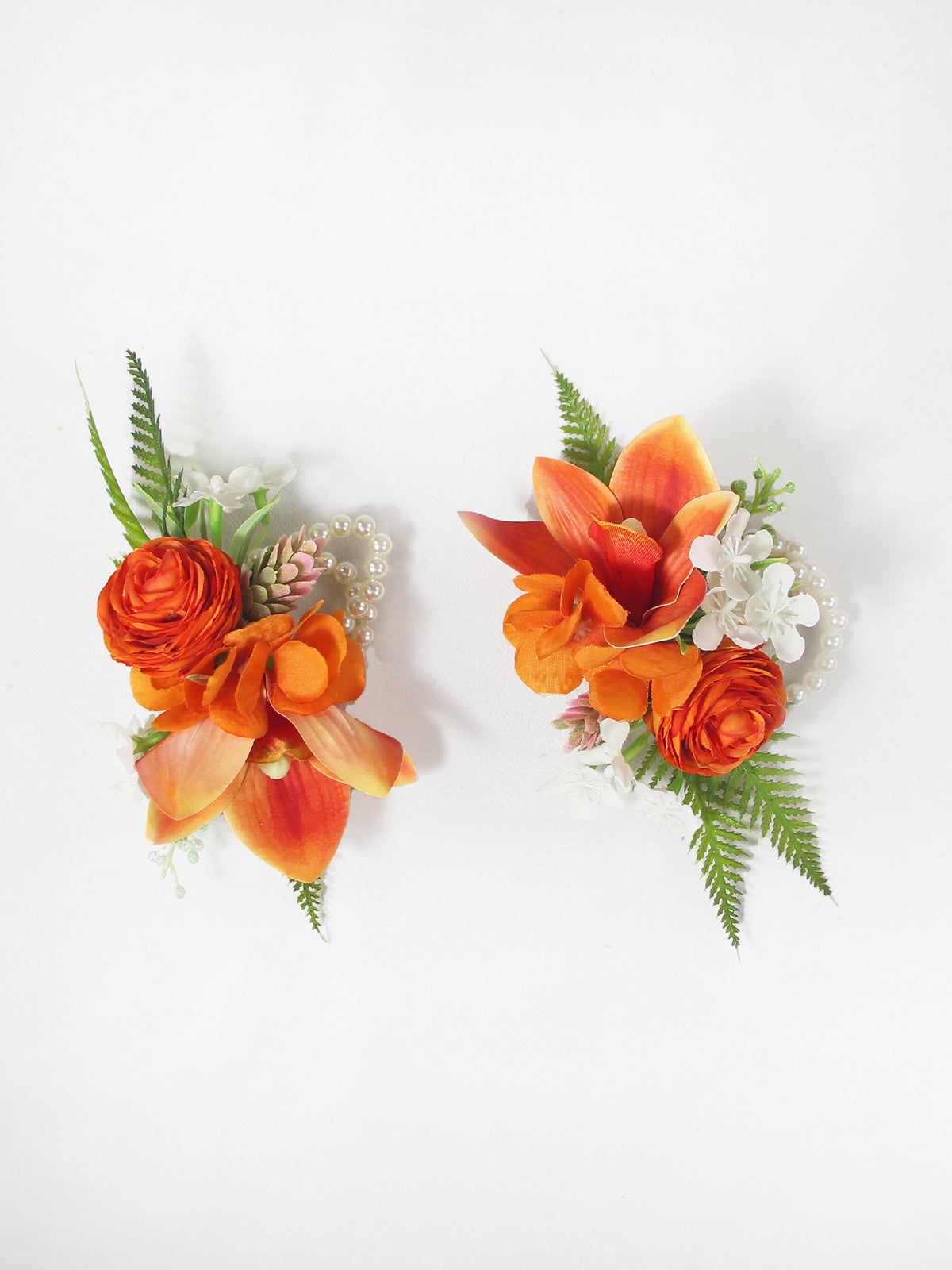 Orange Tropical Orchid Wrist Corsage - Rinlong Flower