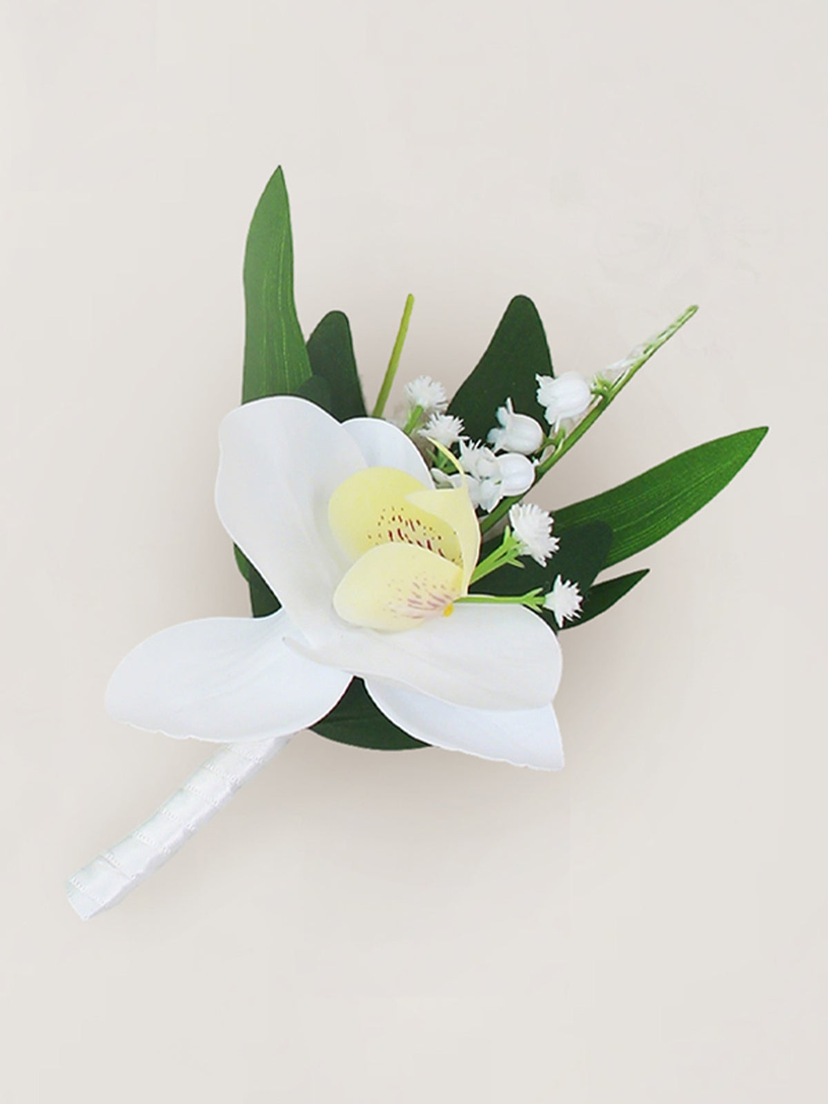 Boutonniere White Orchid - Rinlong Flower
