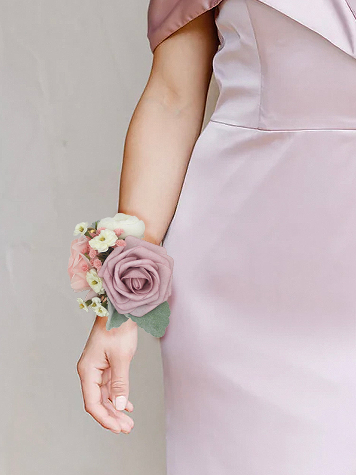 Corsage and Boutonniere Set Dusty Rose