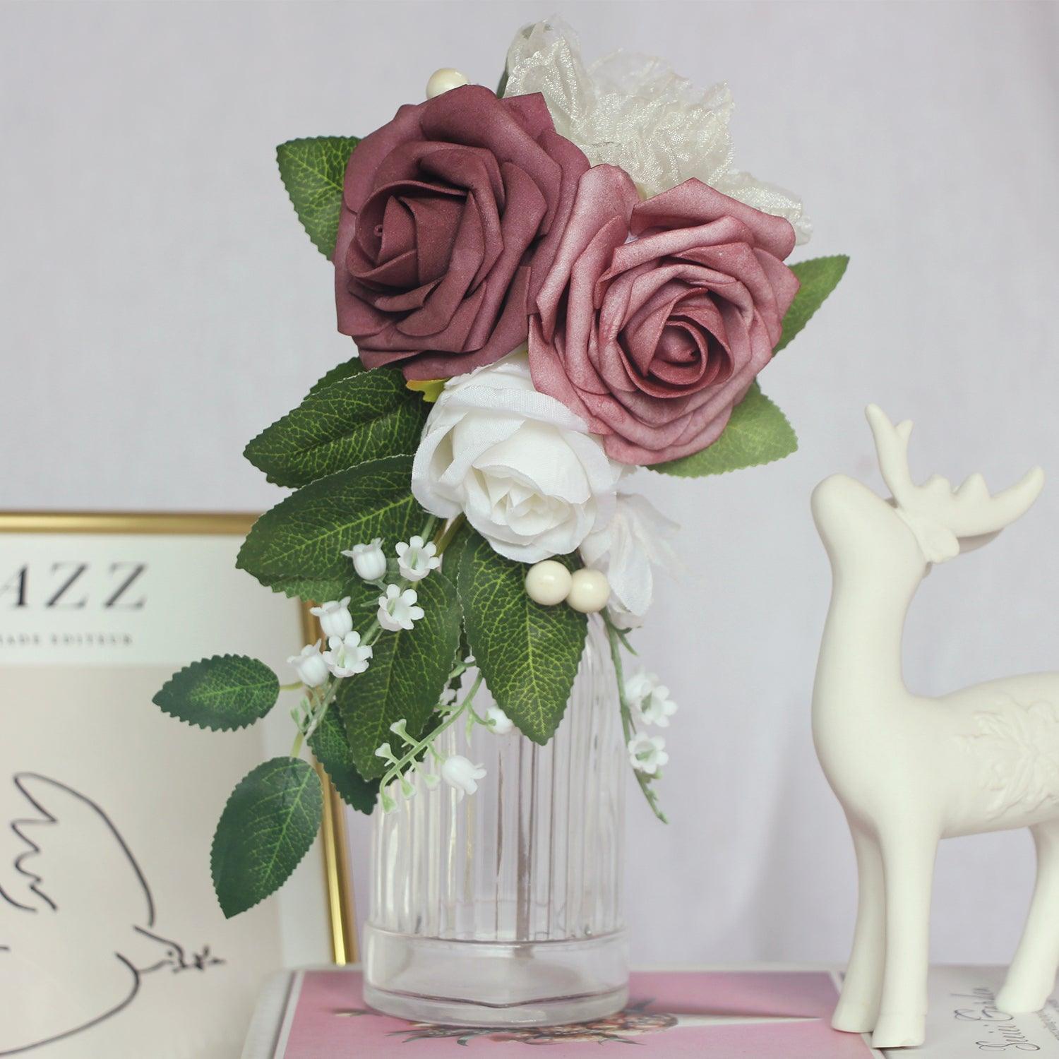 Dusty Rose Shoulder Corsage - Rinlong Flower