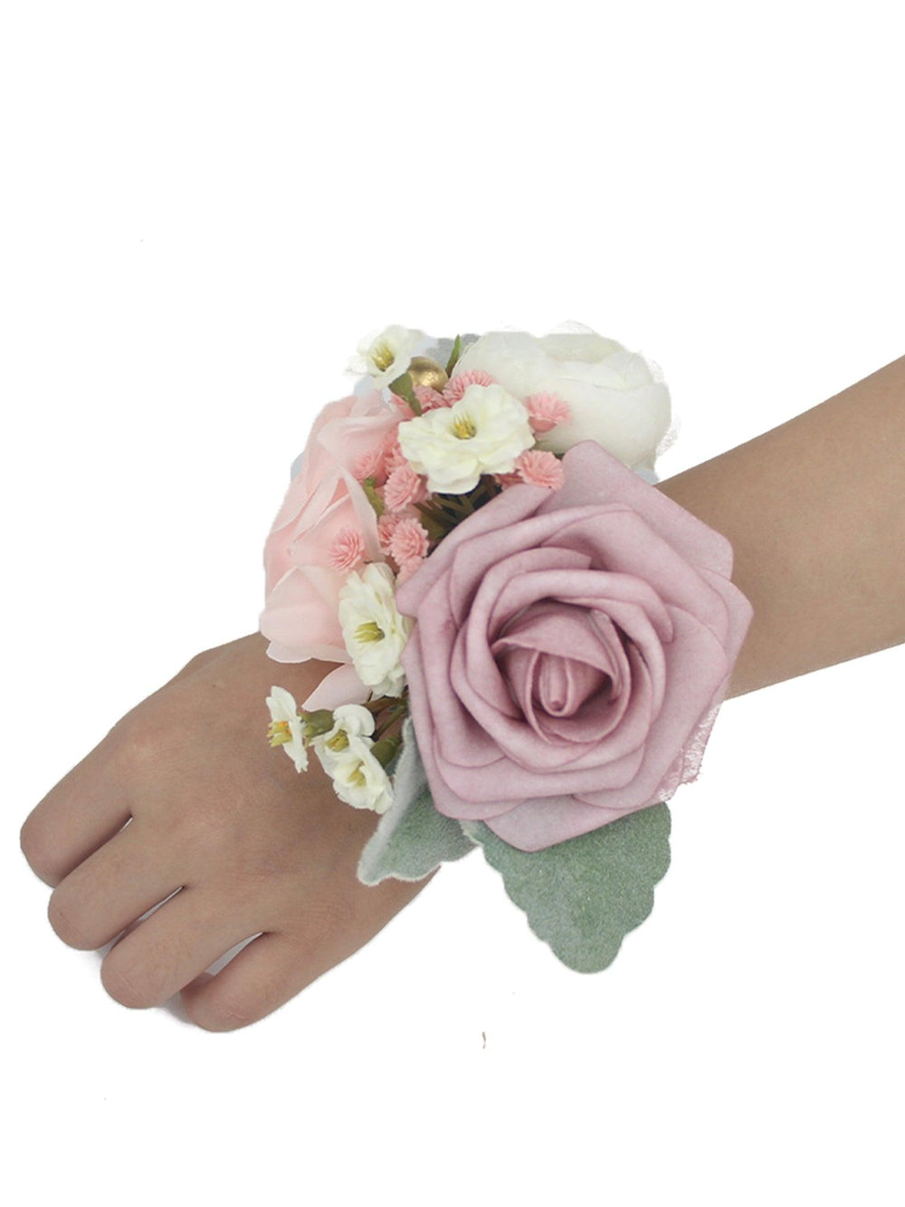 Dusty Rose Wrist Corsage - Rinlong Flower